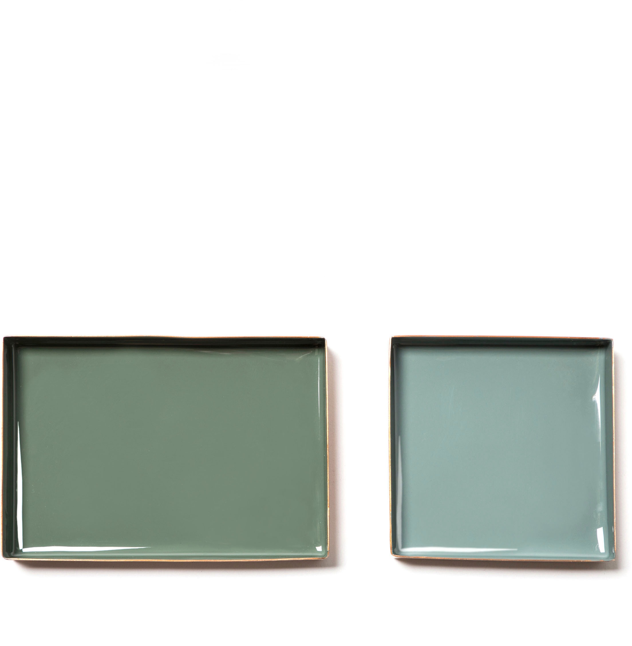 Kayoom Beistelltisch »Famosa, Metall-Beistelltisch in quadratischer Form«, (1 St.), Bunter Tisch, Schalenmaße: 11 x 11 x 2 / 15,8 x 11 x 2 cm