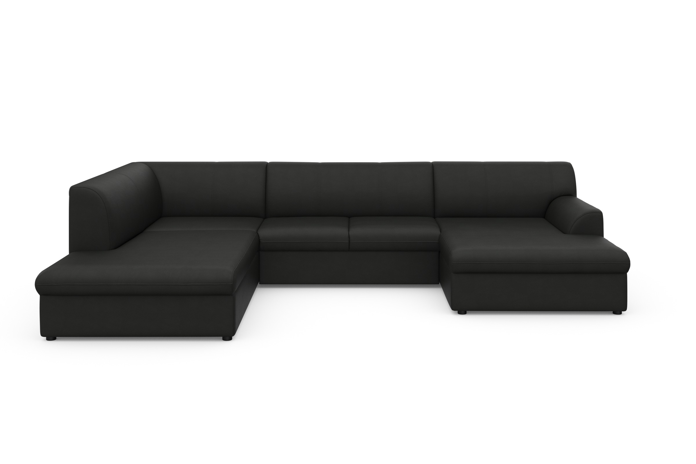 DOMO collection Wohnlandschaft »Topper, elegant und zeitlos, komfortabel, U-Form«, wahlweise mit Bettfunktion