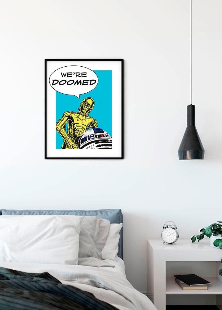 Komar Bild »Star Wars Classic Comic Quote Droids«, Star Wars, (1 St.), Wandbild zur Dekoration im Kinderzimmer - ohne Rahmen