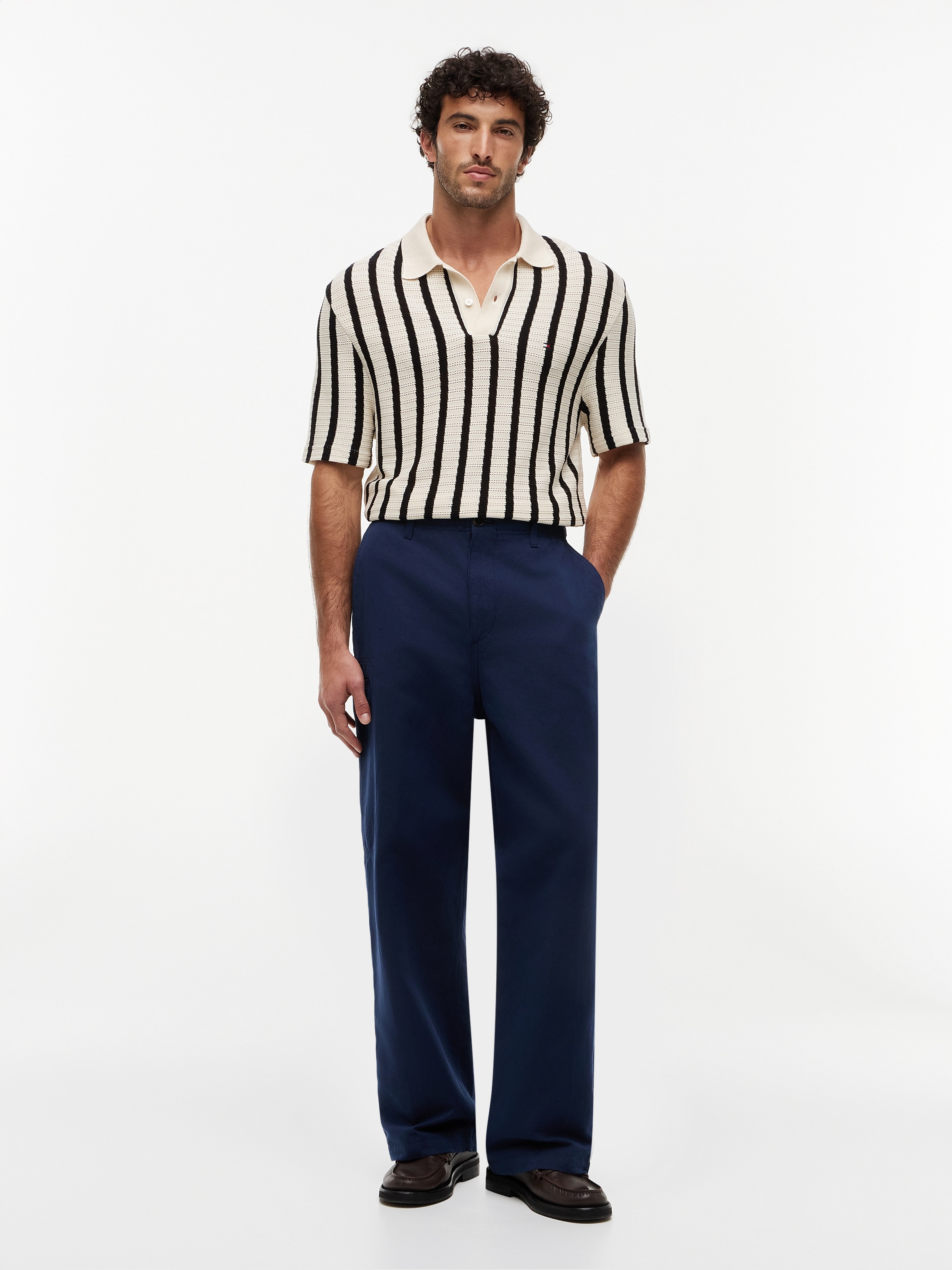 Tommy Hilfiger Poloshirt »OPEN KNIT RELAXED FIT POLO« aus Lochstrick, relaxed