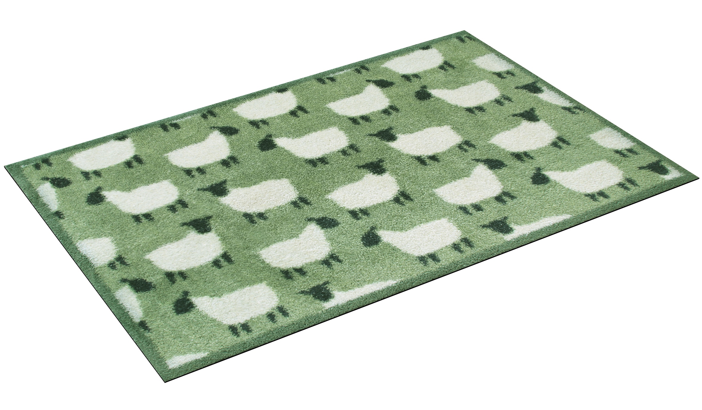Turtle Mat Fußmatte »Flock Green« rechteckig 9 mm Höhe