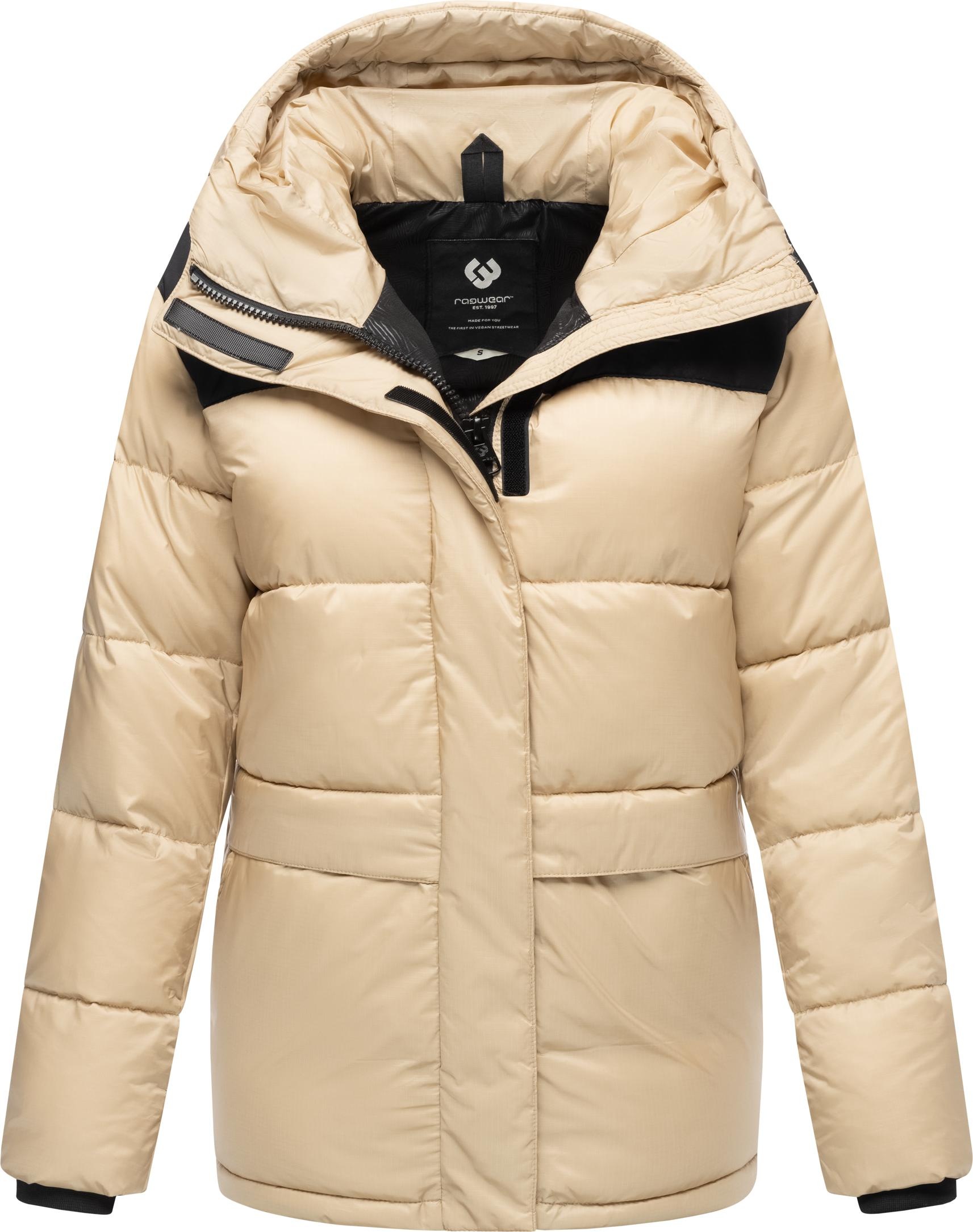 Ragwear Anorak »Wikesh«, mit Kapuze, stylische Winter Steppjacke mit Colourblocking