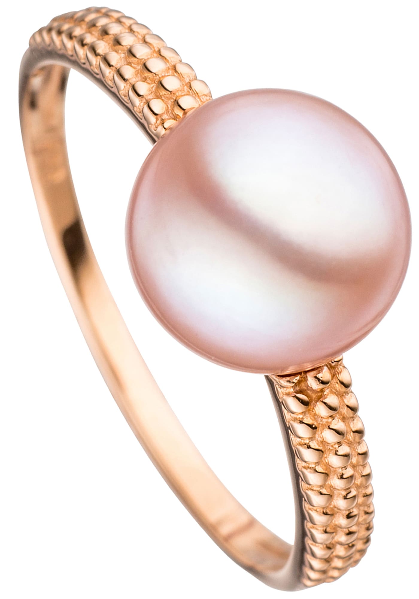 JOBO Perlenring »Ring mit Perle 8,5 mm«, 585 Roségold