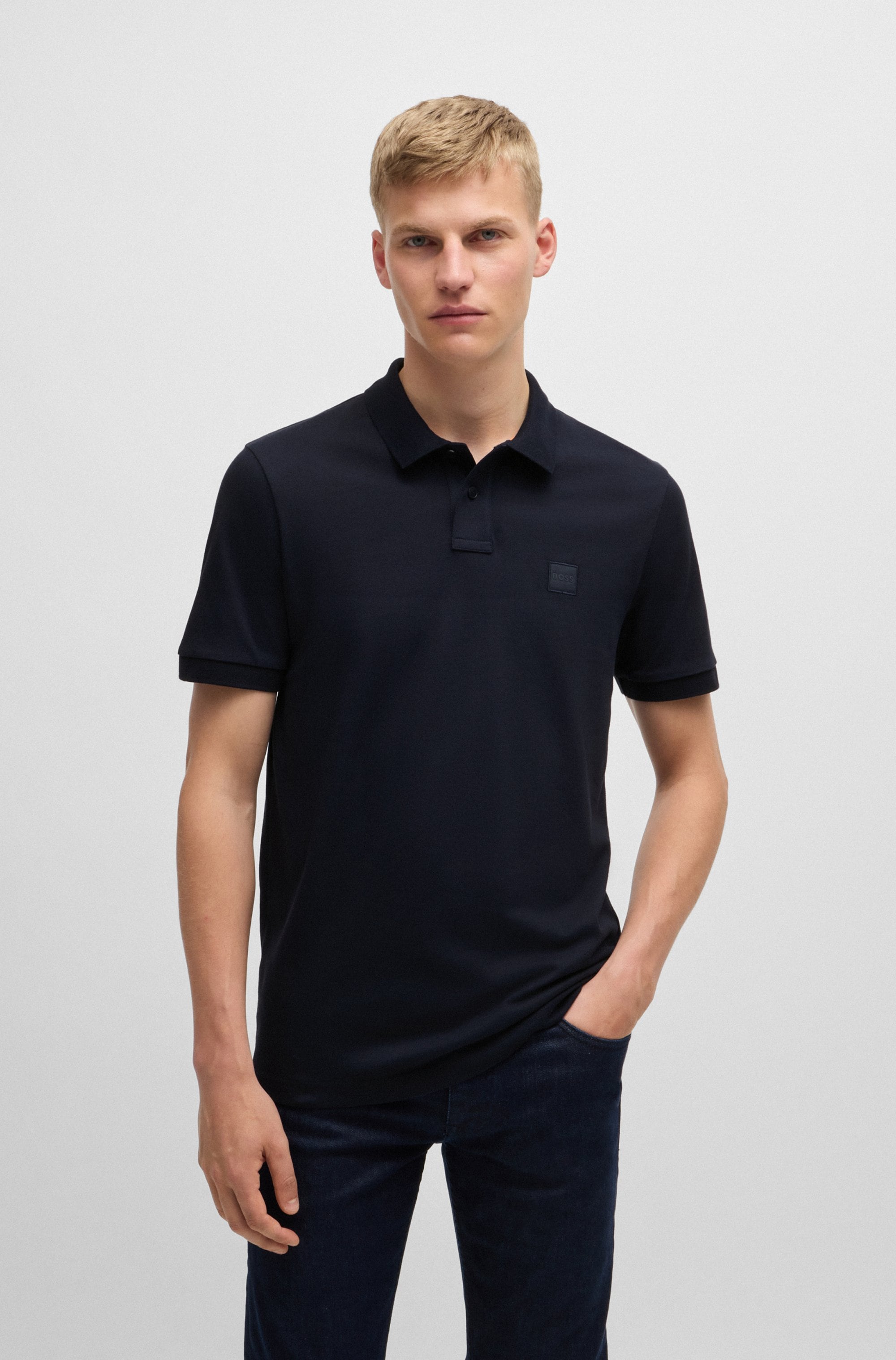 BOSS ORANGE Poloshirt "Passenger Regular Fit" Classic Stretch Pique Polo, pflegeleicht, Baumwolle mit Elasthan