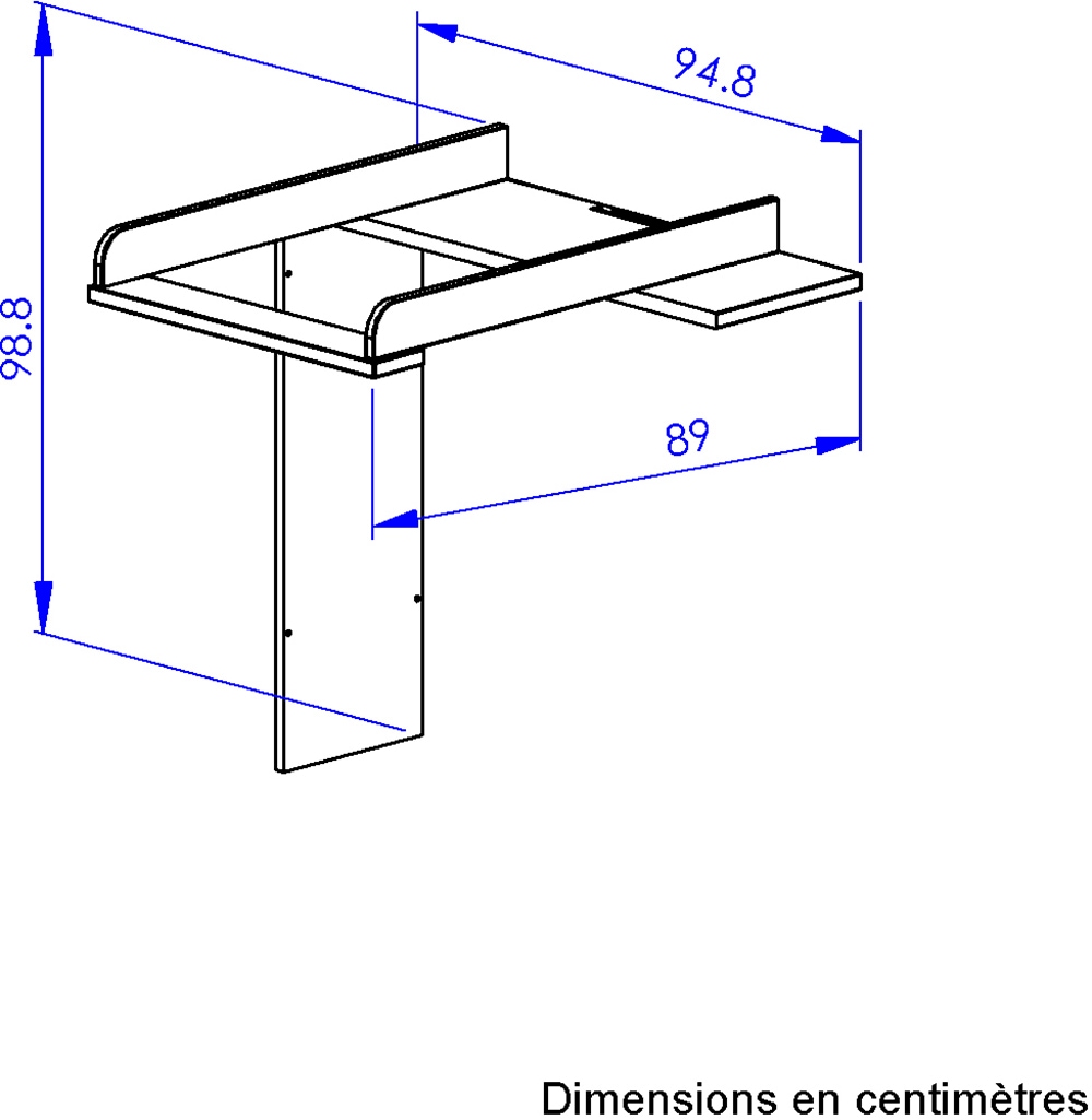 Galipette Wickelkommode »Marcel«, bis 100 kg, Komplette Wickelkommode, 95 cm