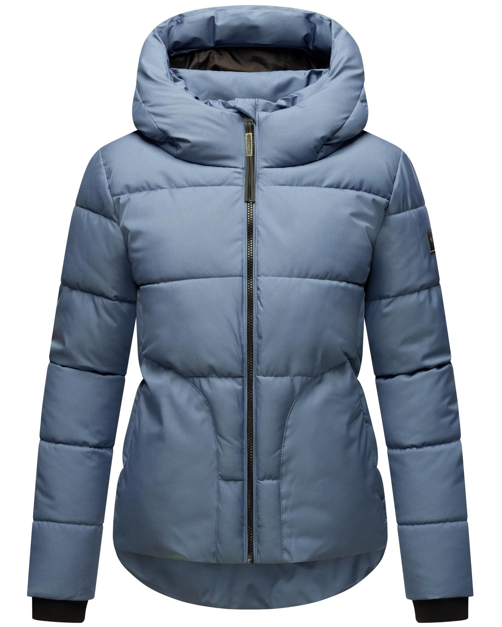 Navahoo Steppjacke »Lachperle XIV«, mit Kapuze, Kurze gesteppte Damen Winterjacke mit hohem Kragen und Kapuze