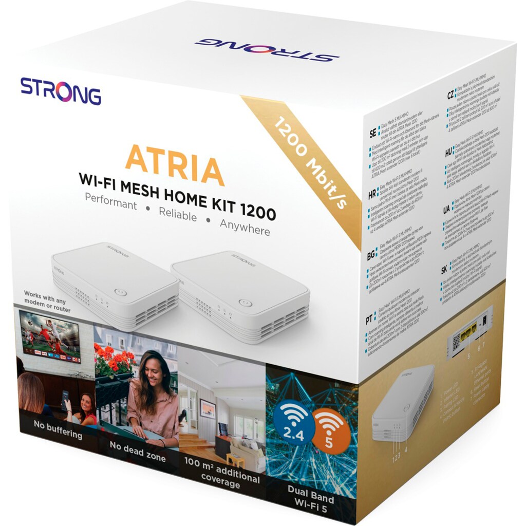 Strong WLAN-Router »ATRIA Wi-Fi Mesh Home Kit 1200«