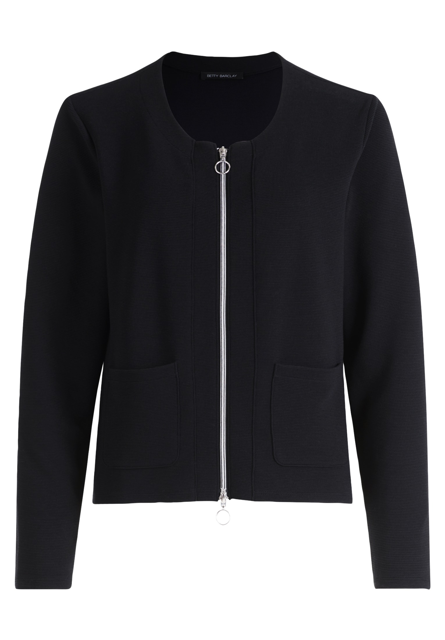 Betty Barclay Sweatjacke »Betty Barclay Damen Shirtjacke mit Struktur«, Taschen