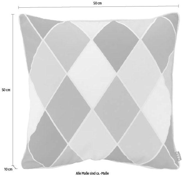 H.O.C.K. Dekokissen »Diamond« 50/50 cm, Kissenhülle mit Füllung, 1 Stück