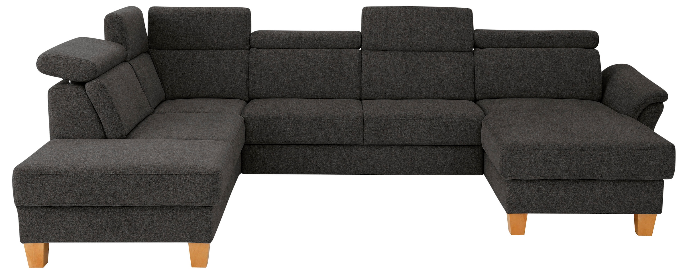 OTTO home Wohnlandschaft "Conville U-Form" Kopfteilverstellung wahlweise mit Schlaffunktion und Bettkasten