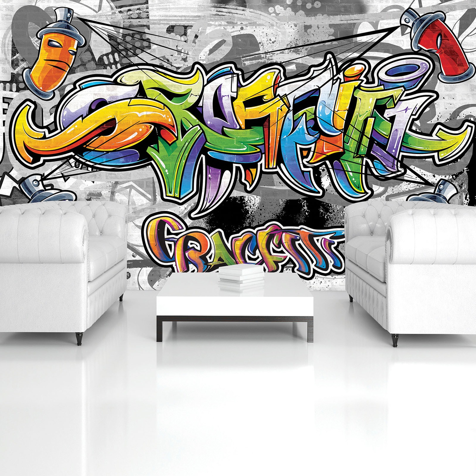 Consalnet Fototapete Buntes Graffiti Papier In Verschiedenen Grossen Auf Raten Baur