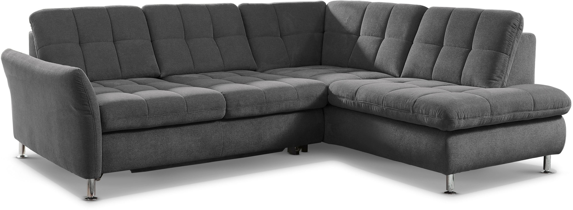 Die PlanBar Ecksofa "MP-IN20016 L-Form mit Kaltschaum-Polsterung" optional Kopfstützen & Schlaffunktion, mit Kaltschaum-Polsterung