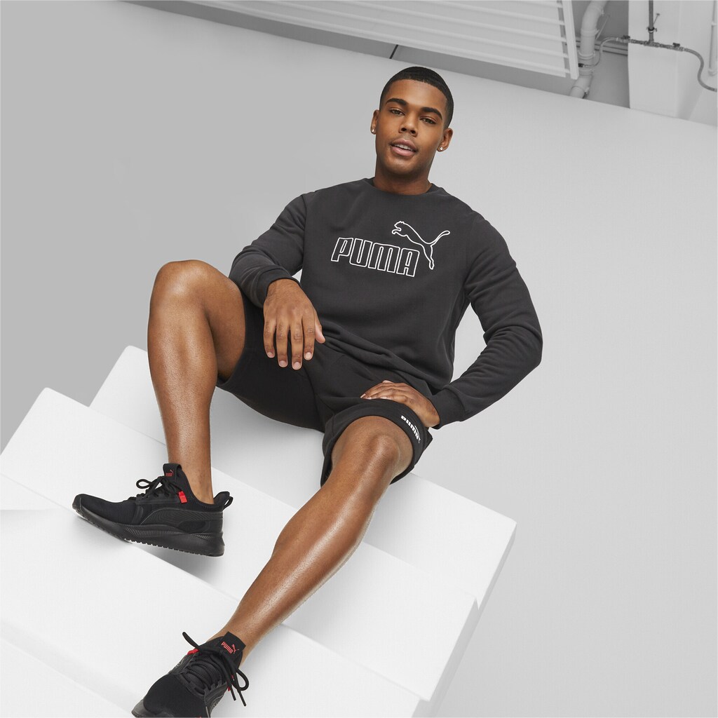 PUMA Sweatshirt »Essentials+ Logo Rundhals-Sweatshirt Herren«