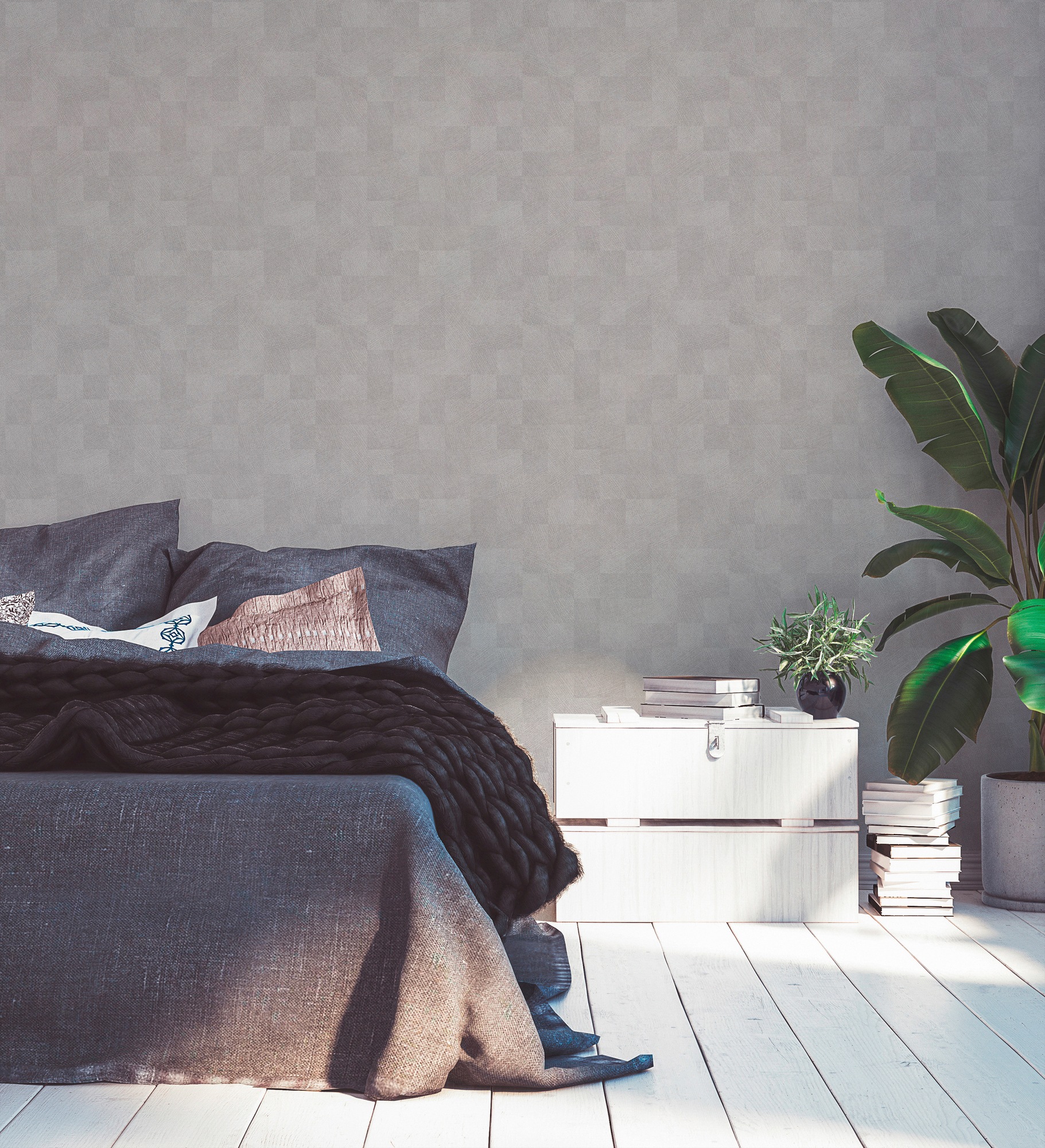 living walls Vliestapete »Titanium«, geometrisch-grafisch-Motiv, Moderne Tapete Design Tapeten Wohnzimmer Schlafzimmer Küche Flur Optik