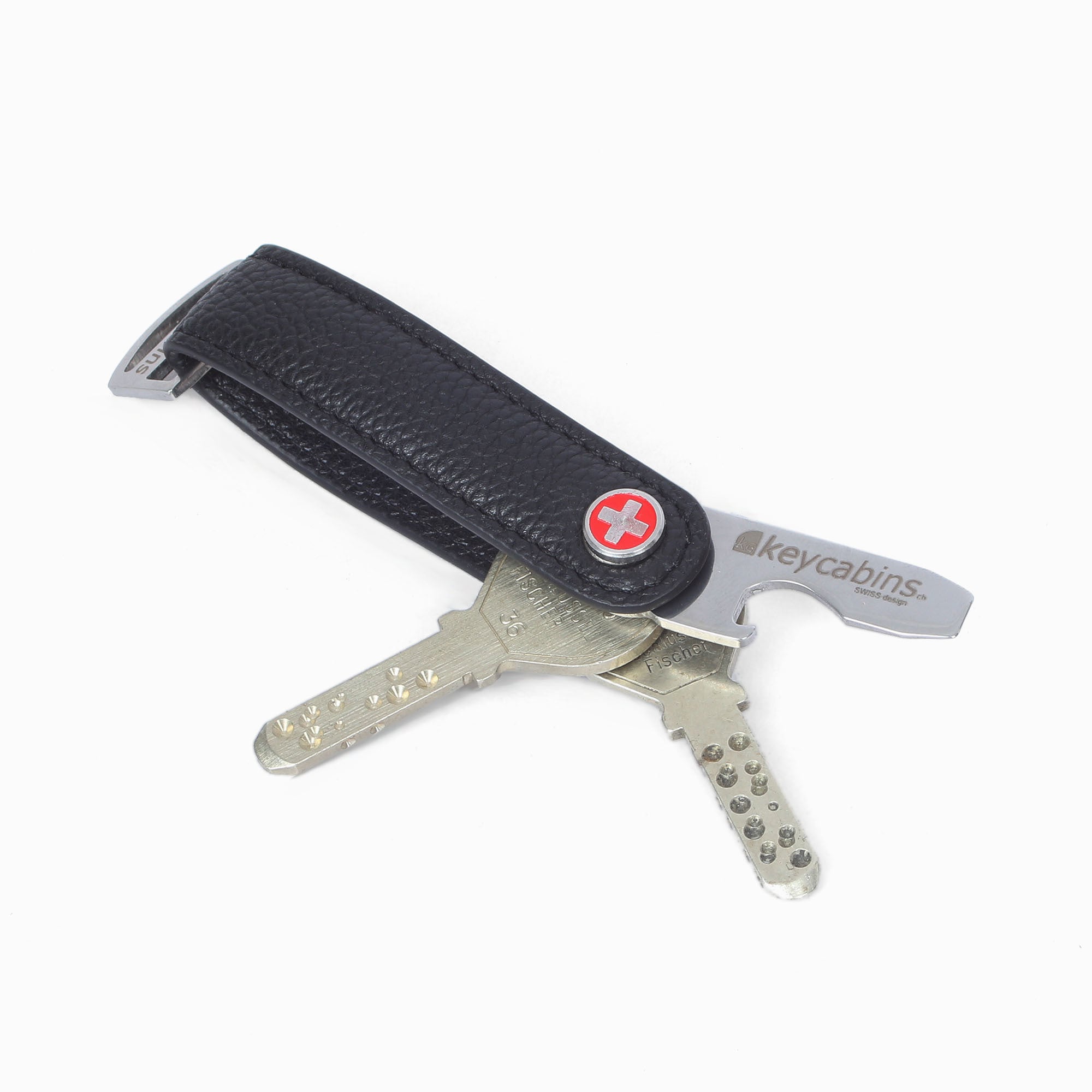keycabins Schlüsselanhänger »Loop-leather S4«, SWISS Design