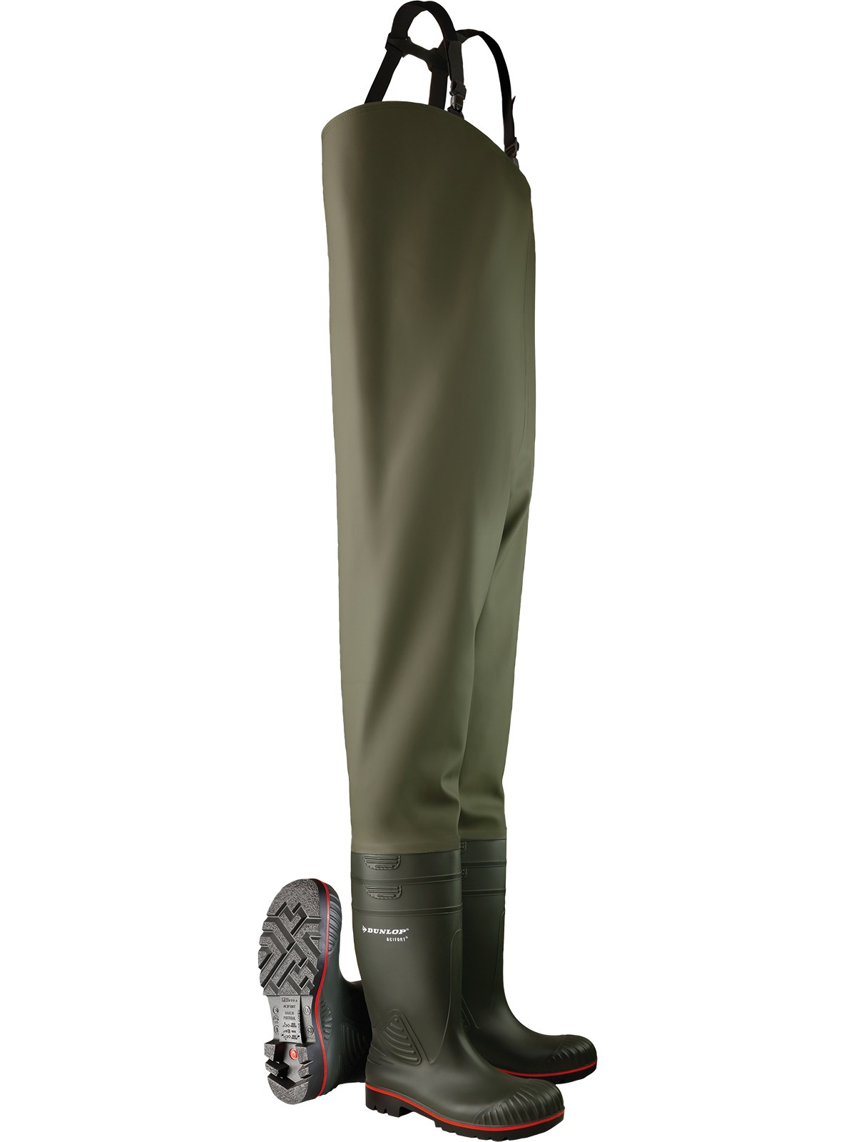 DUNLOP Watstiefel "Wathose A442631.CW Acifort Wathose", 40, grün, Schuhe