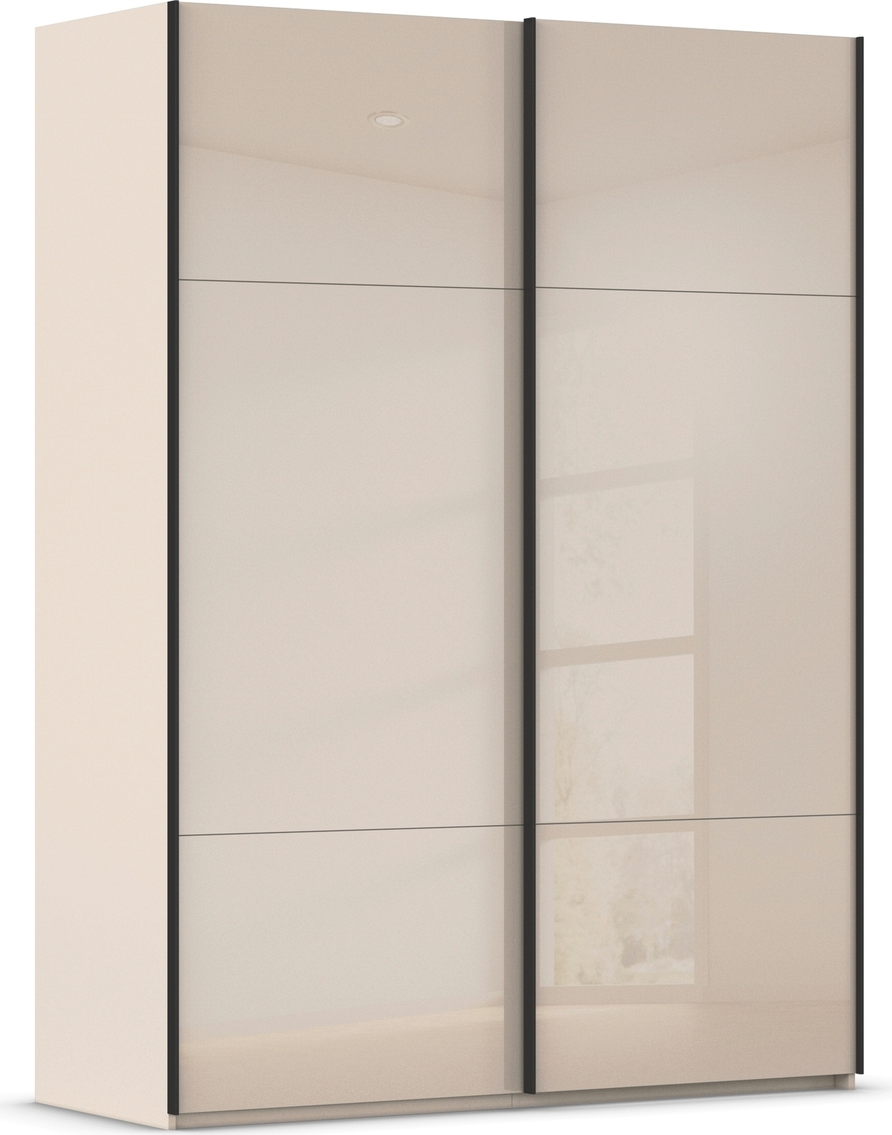rauch Schwebetürenschrank "Kleiderschrank Schrank Garderobe Schlafzimmerschrank CONTIDO" 3 verschiedene Ausstattungen BASIC/CLASSIC/PREMIUM, aus hochwertigem Material in 6 Breiten 2 Griff-Farben MADE IN GERMANY