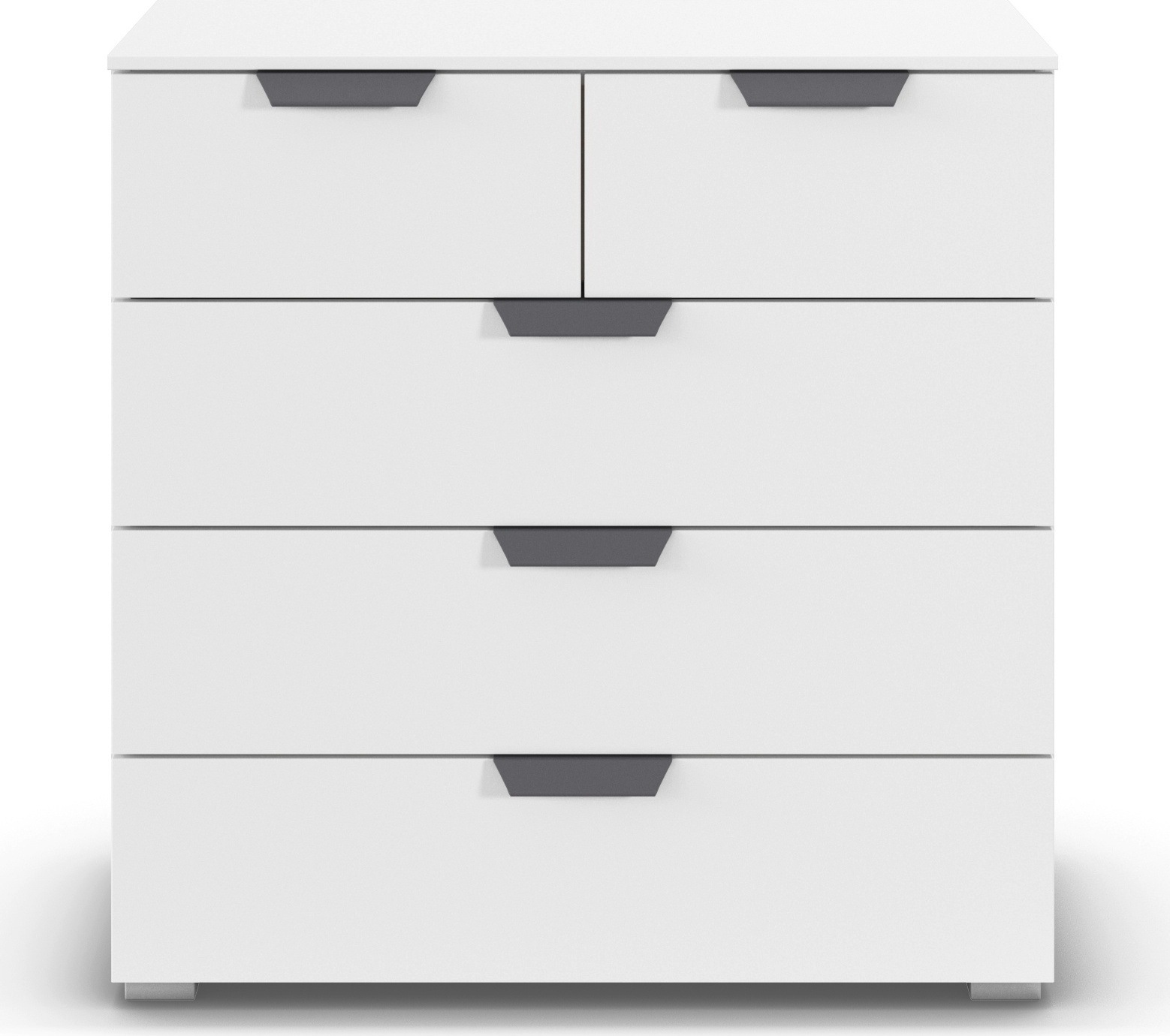 rauch Schubkastenkommode »Sideboard Schubladenkommode COSTA mit farblich passenden Metallgriffen« in 2 Griff-Farben, Breite 80 cm,  fünf praktische und geräumige Schubladen MADE IN GERMANY