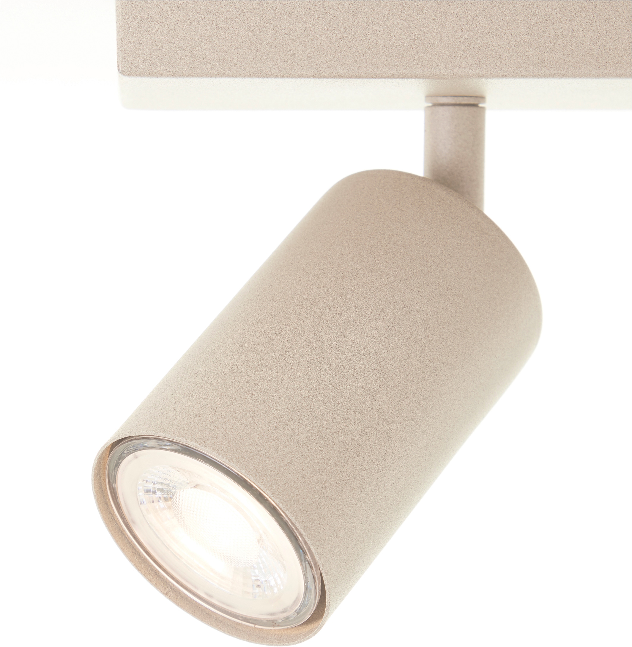 Brilliant Deckenstrahler »Jello« GU10 1 Stk. Warmweiß GU10 LED inkl., 350 lm, 3000 K, schwenkbar, Metall, champagnerfarben