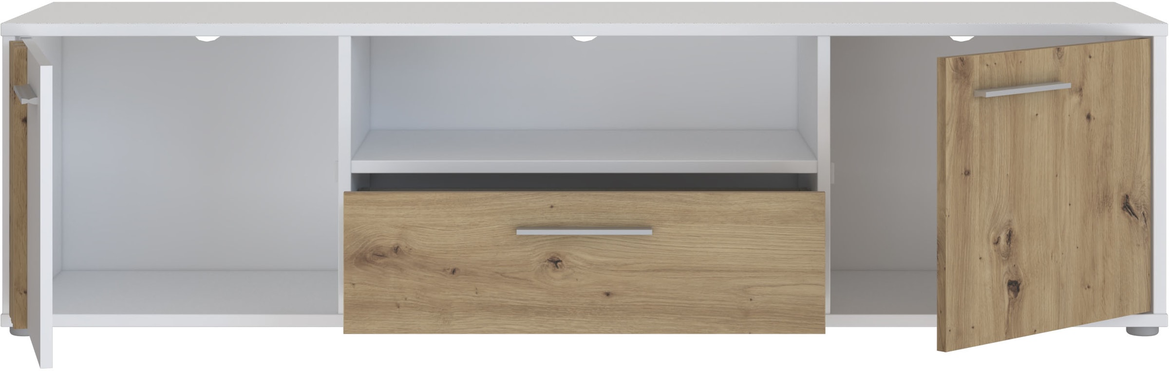 FORTE Lowboard »Cardigan TV-Board, TV-Schrank«, TV-Board, 2 farbig, Stauraum Kabelführung