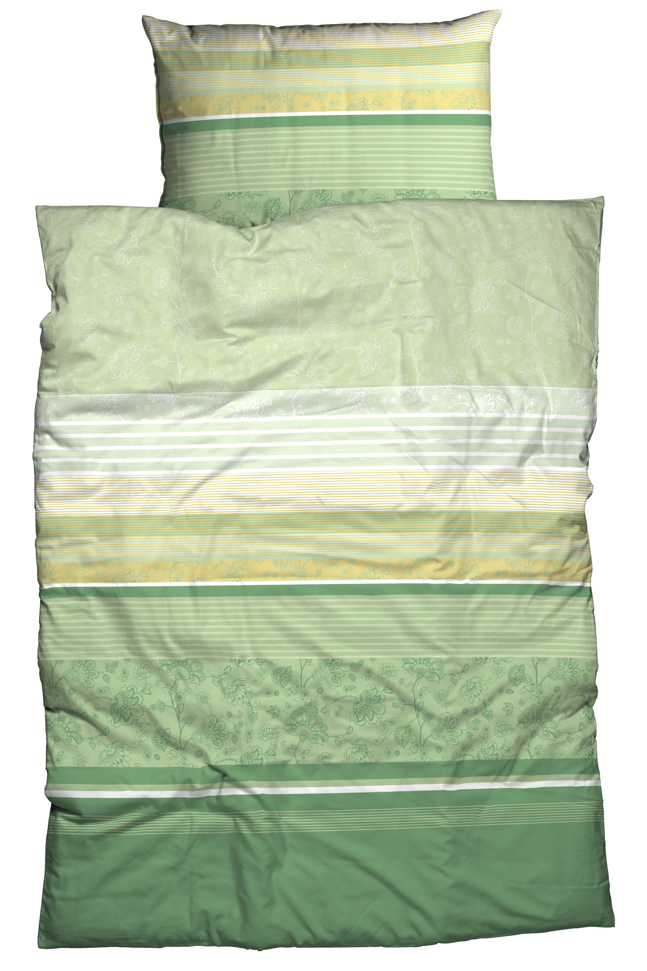 CASATEX Bettwäsche "Teri" 2 Stk. tlg. zarte Blüten und Streifen, frische, e günstig online kaufen