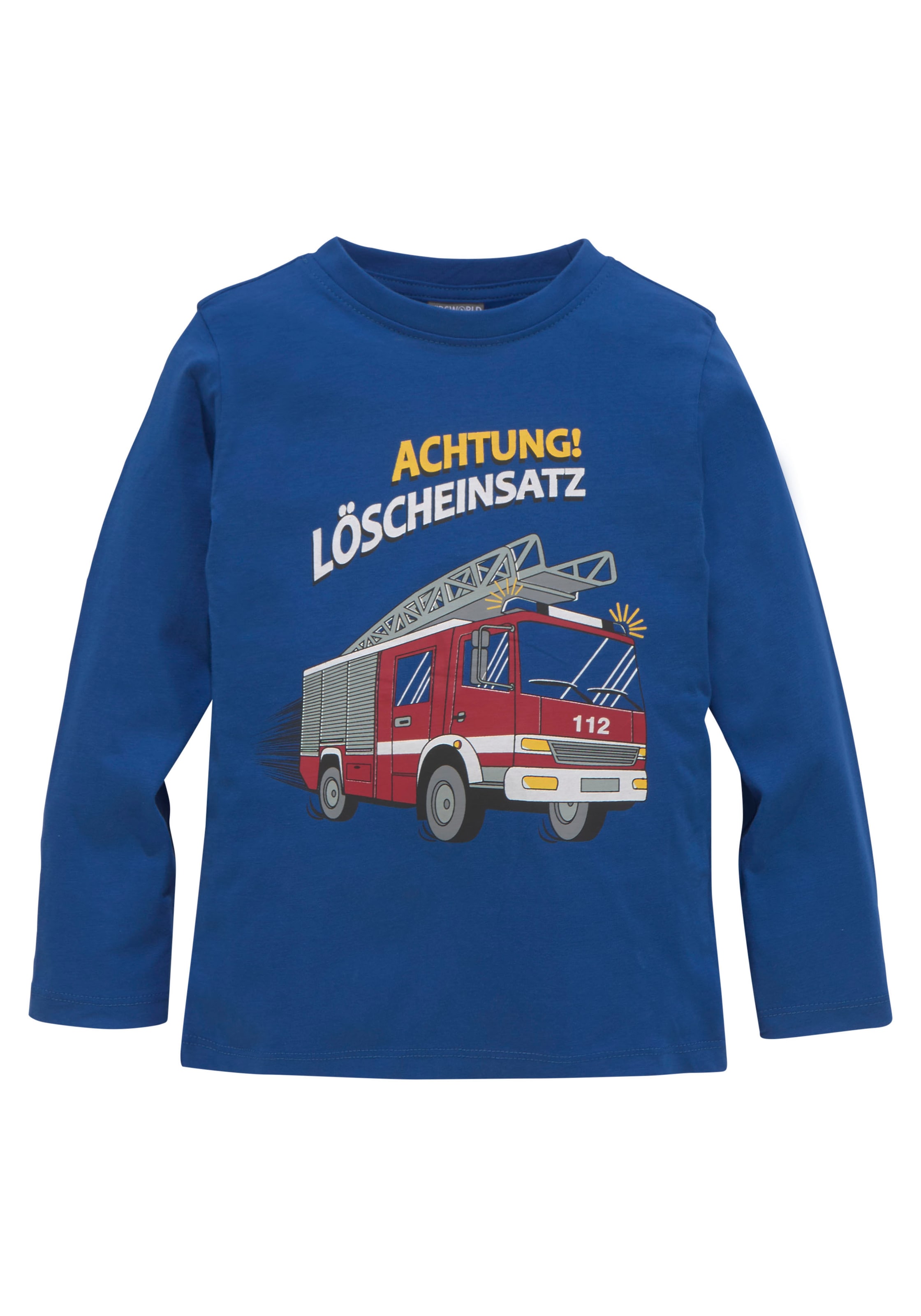 KIDSWORLD Langarmshirt »ACHTUNG LÖSCHEINSATZ«, Feuerwehr online kaufen |  BAUR