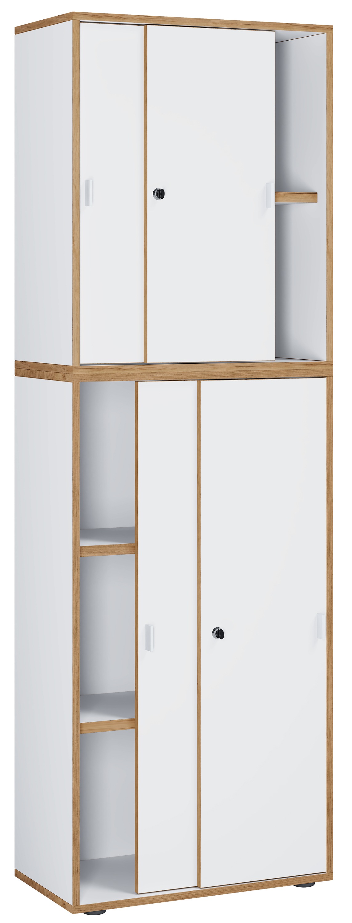 VCM Aktenschrank "Büroschrank Aktenschrank Schiebetüren Salia 5fach" 1 Stk. tlg.