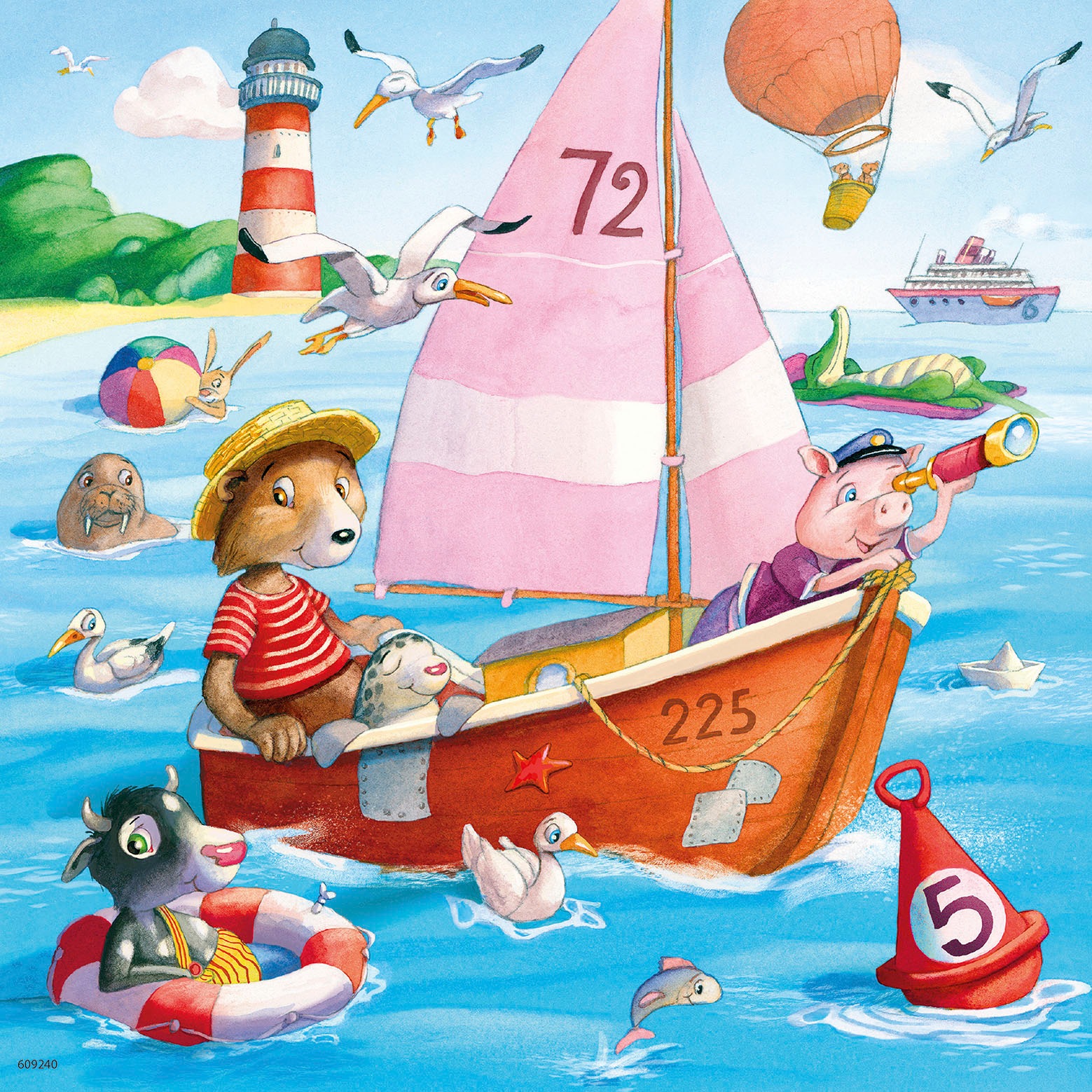 Ravensburger Puzzle »3x49, Auf dem Wasser«, Made in Europe