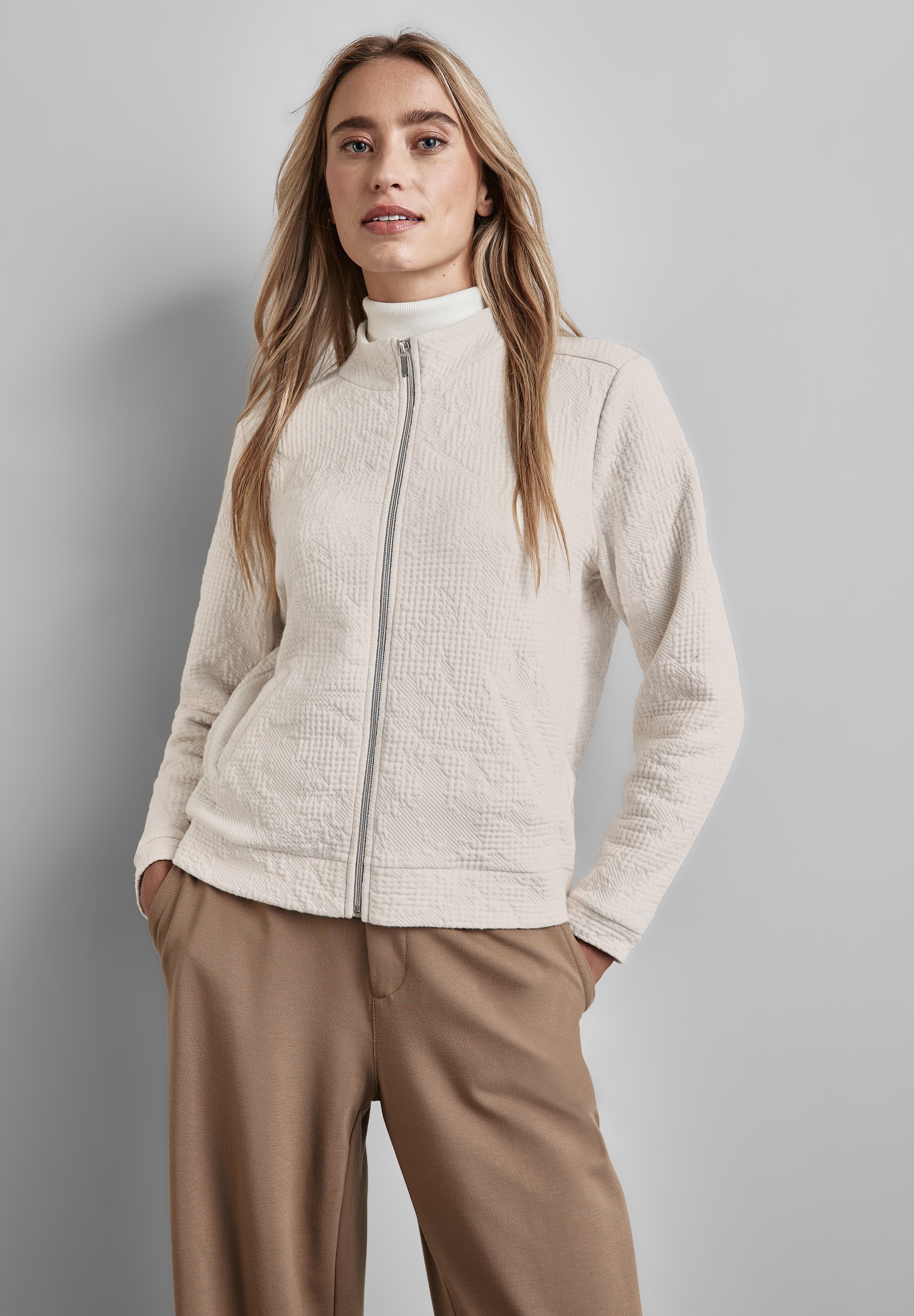 Cardigan, aus Baumwolle mit Stretchanteil