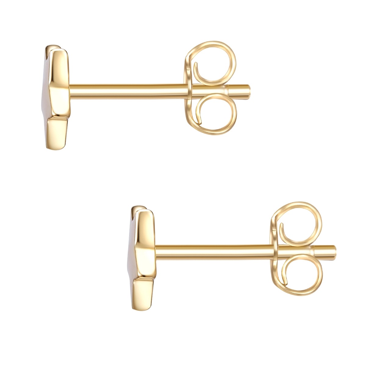 Paar Ohrstecker GLANZSTÜCKE MÜNCHEN "Set: A1256", gelb (gelbgold), Ohrringe, Damen, 4,9, Silber 925 (Sterlingsilber), aus Sterling Silber 2