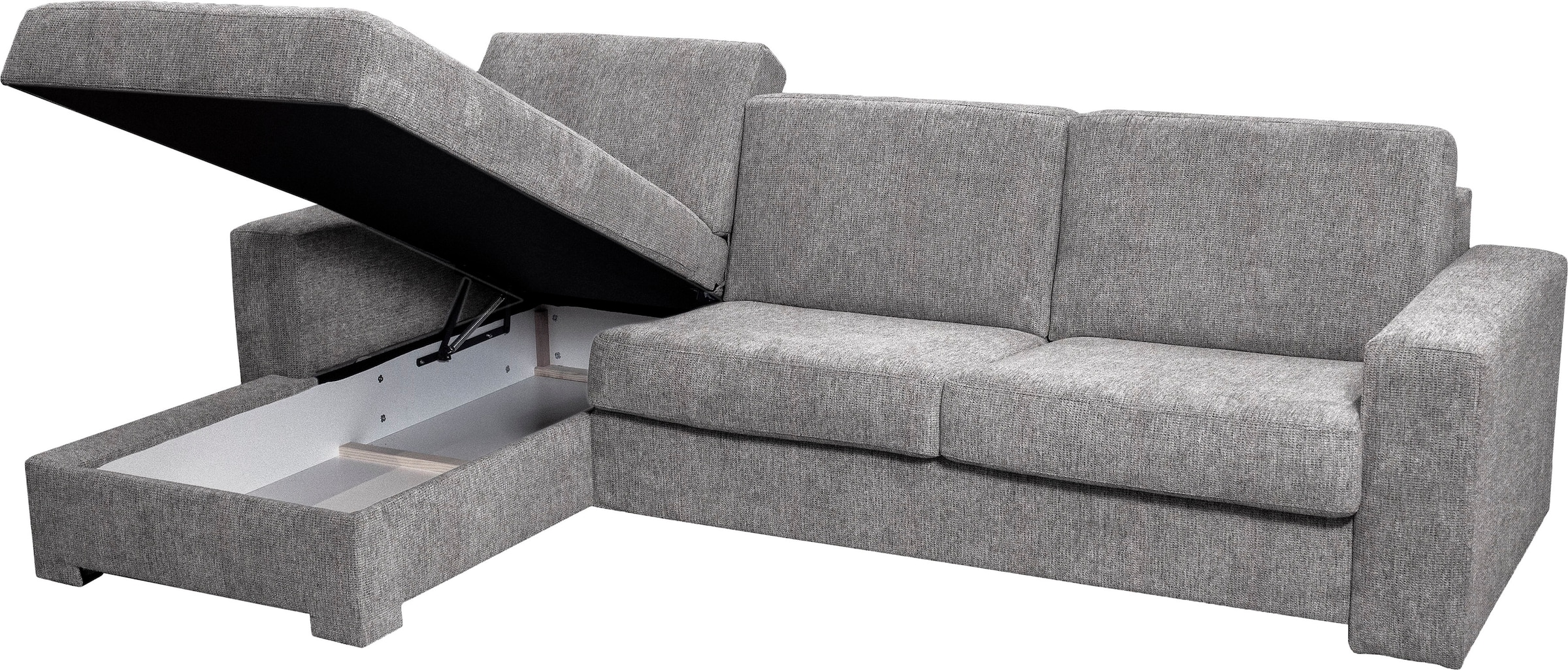 Home affaire Ecksofa Roma "L" Dauerschlaffunktion, mit Unterfederung, Matratzenhöhe 14cm, Liegemaße ca 163x198 cm, L-Form