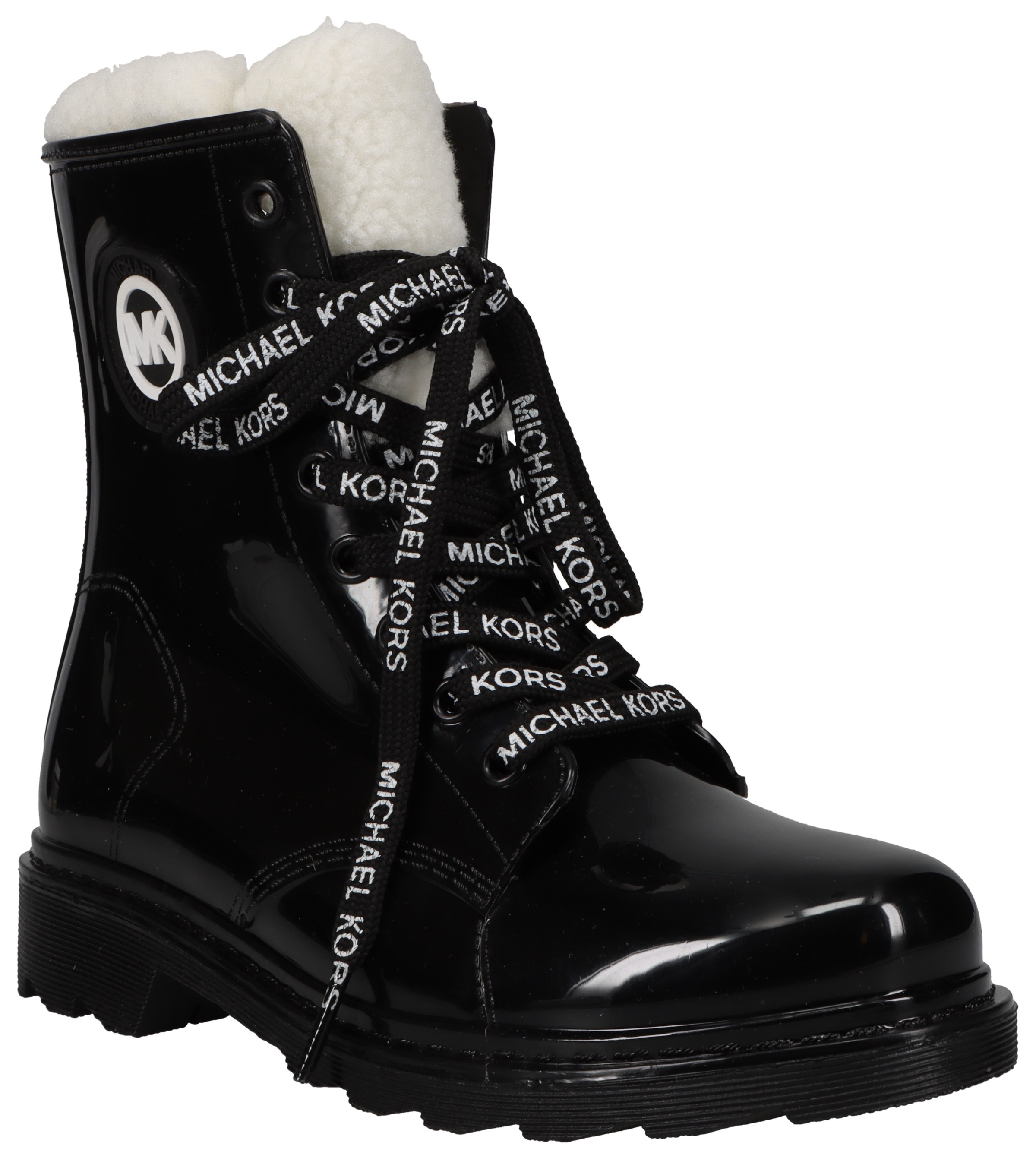 MICHAEL KORS KIDS Schnürboots "MONTIAGNE", Winterstiefel, Regenstiefel, Schnürstiefel mit Kunstfellbesatz