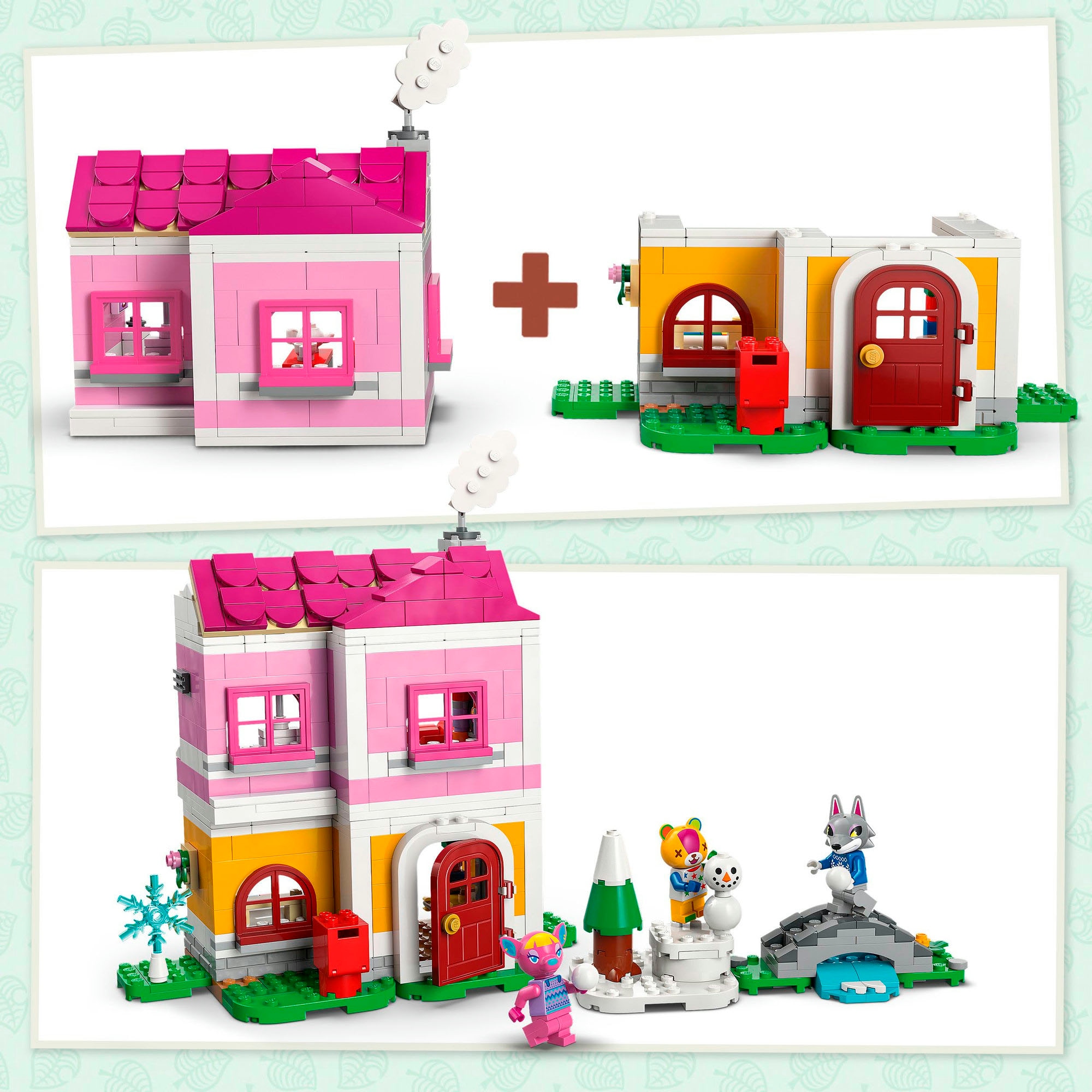 LEGO® Konstruktionsspielsteine »Kreative Häuser: Jahreszeiten voller Spaß (77057),«, (814 St.), LEGO Animal Crossing; Made in Europe