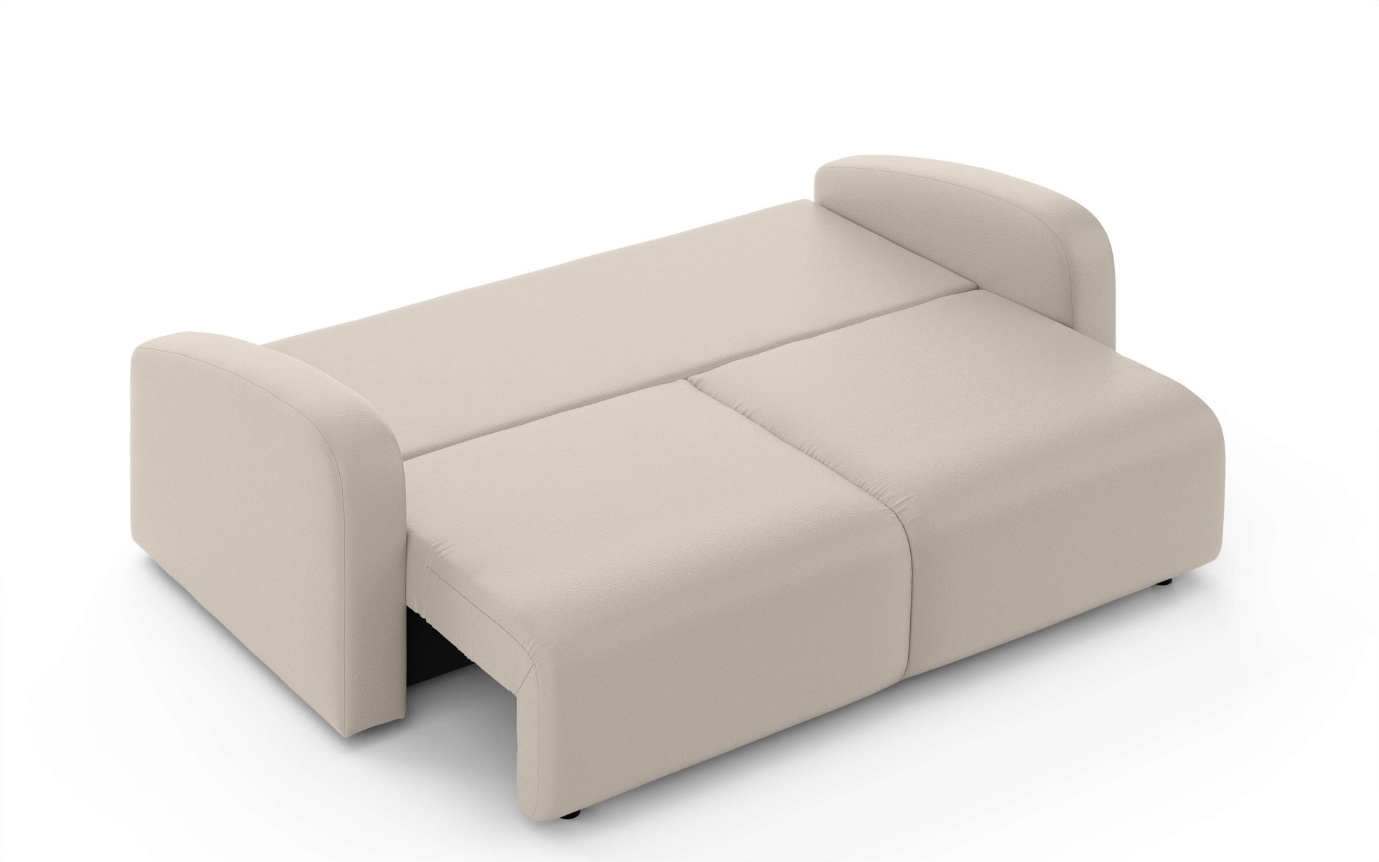 INOSIGN 3-Sitzer »JIGGS wahlweise Schlafsofa mit Bettkasten, Maße B/H/T: 228/96/110 cm«, Sofa mit Wellenunterfederung, enthält 2 Rückenkissen und 2 Zierkissen