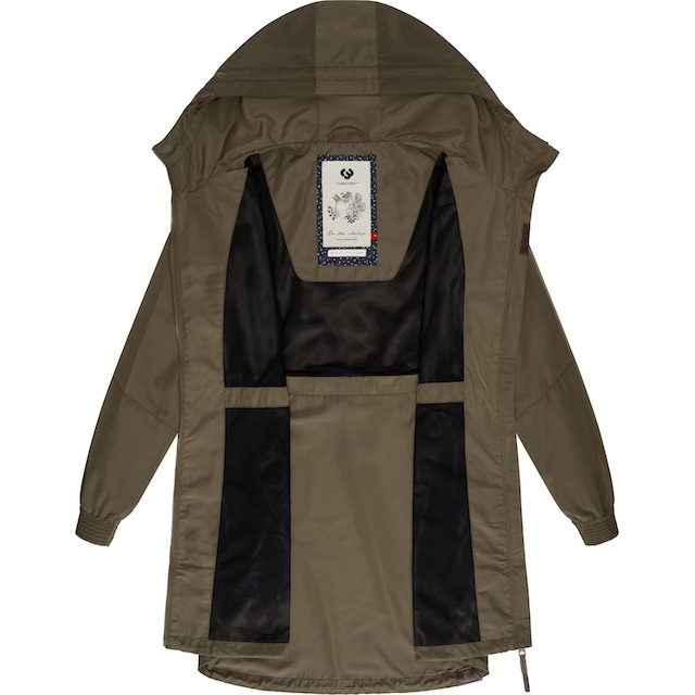 Ragwear Outdoorjacke »Bronja«, mit Kapuze, stylischer unifarbener  Übergangsmantel für bestellen | BAUR