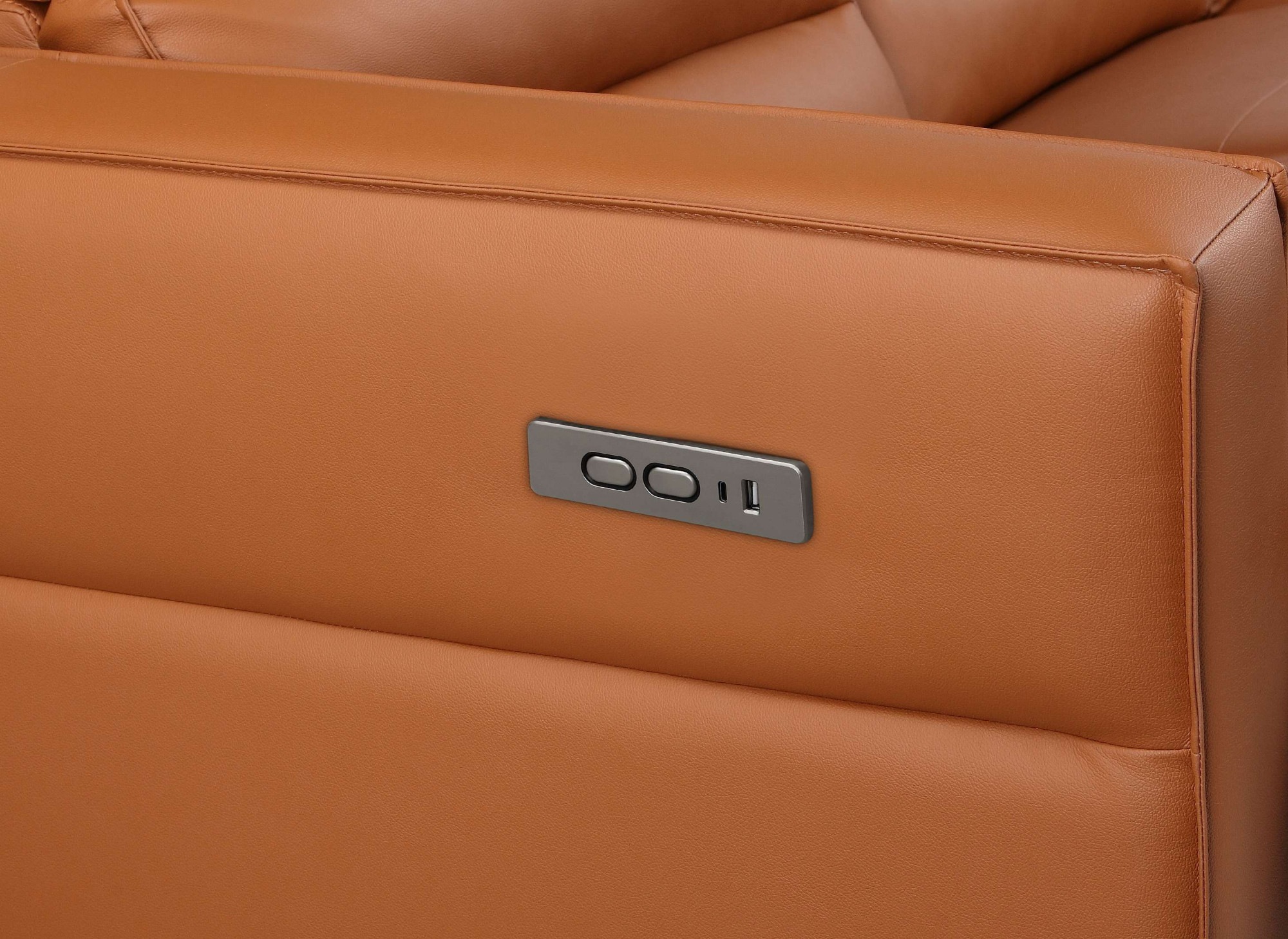 Places of Style Ecksofa »Carpari, L-Form, 263 cm, manuelle o. elektrische Relaxfunktion,«, USB A/C und Kopfteilverstellung