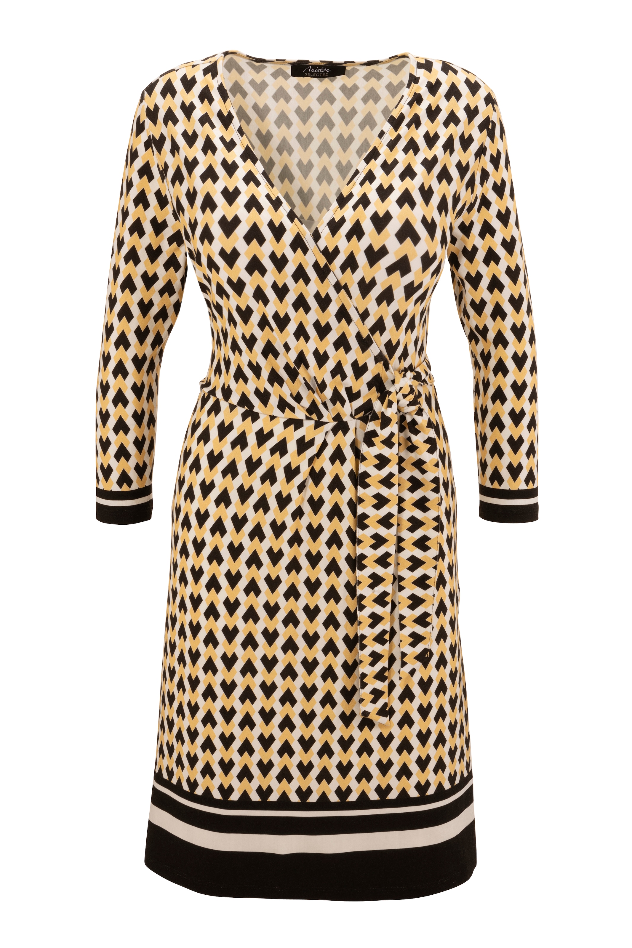 Aniston SELECTED BAUR in Jerseykleid, mit V-Ausschnitt für kaufen NEUE Wickeloptik | KOLLEKTION 