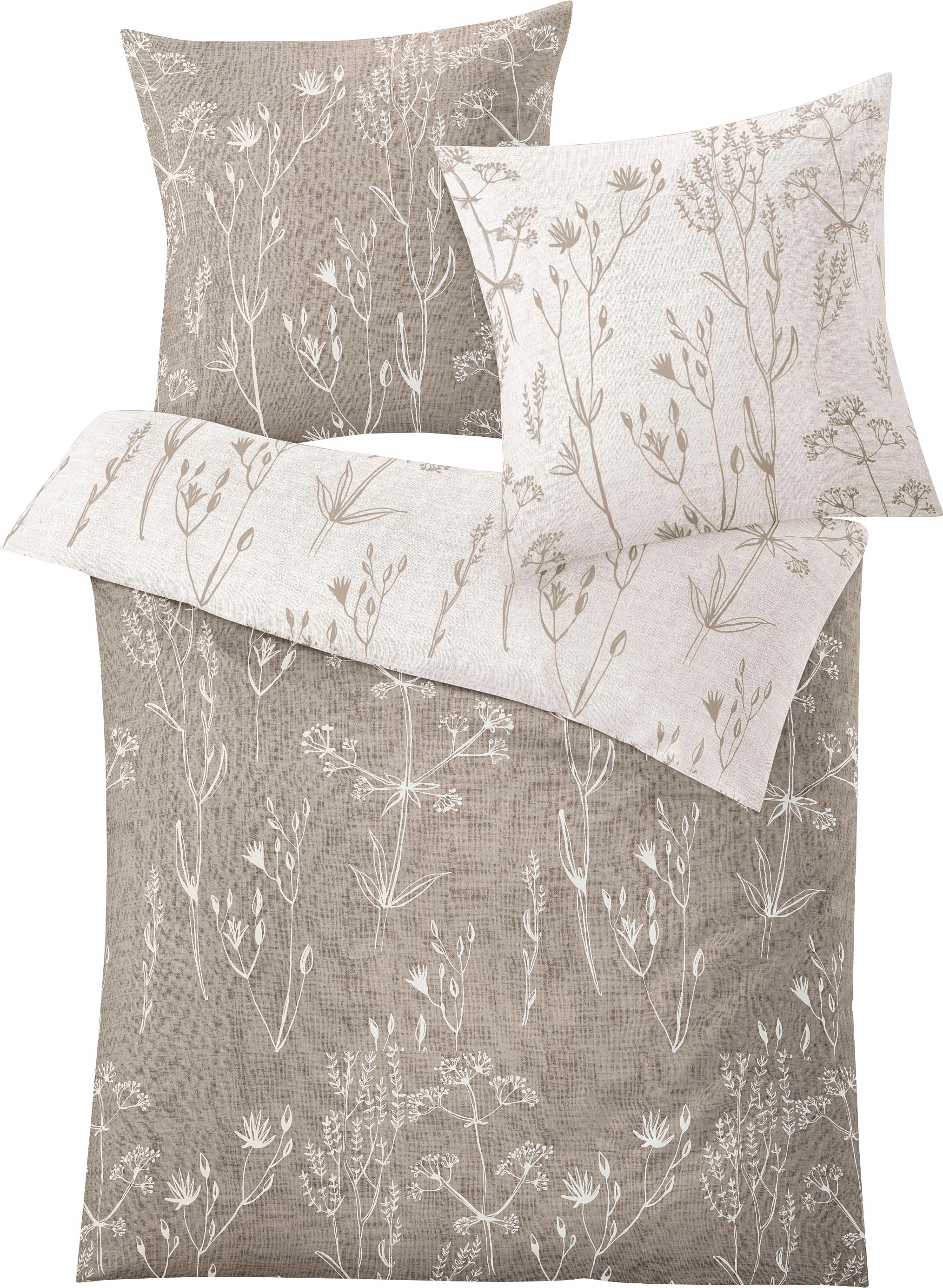 Kleine Wolke Wendebettwäsche "Savannah in Gr. 135x200 oder 155x220 cm" 2 St günstig online kaufen