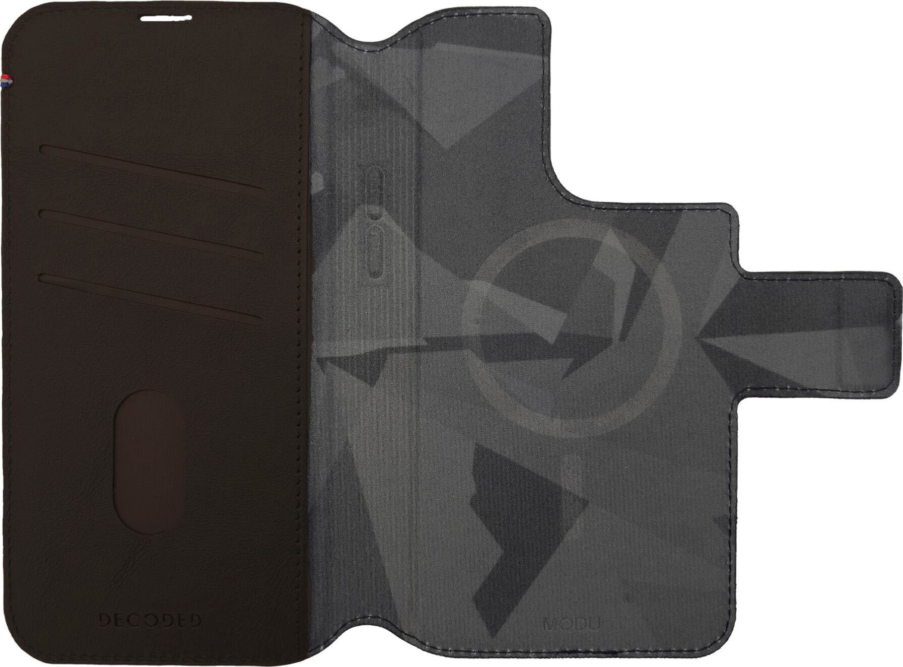 DECODED Smartphone-Hülle »Leather MagSafe Modu Wallet iP12/13/14 Pro Max«, iPhone 12 Pro Max-iPhone 13 Pro Max-iPhone 14 Pro Max