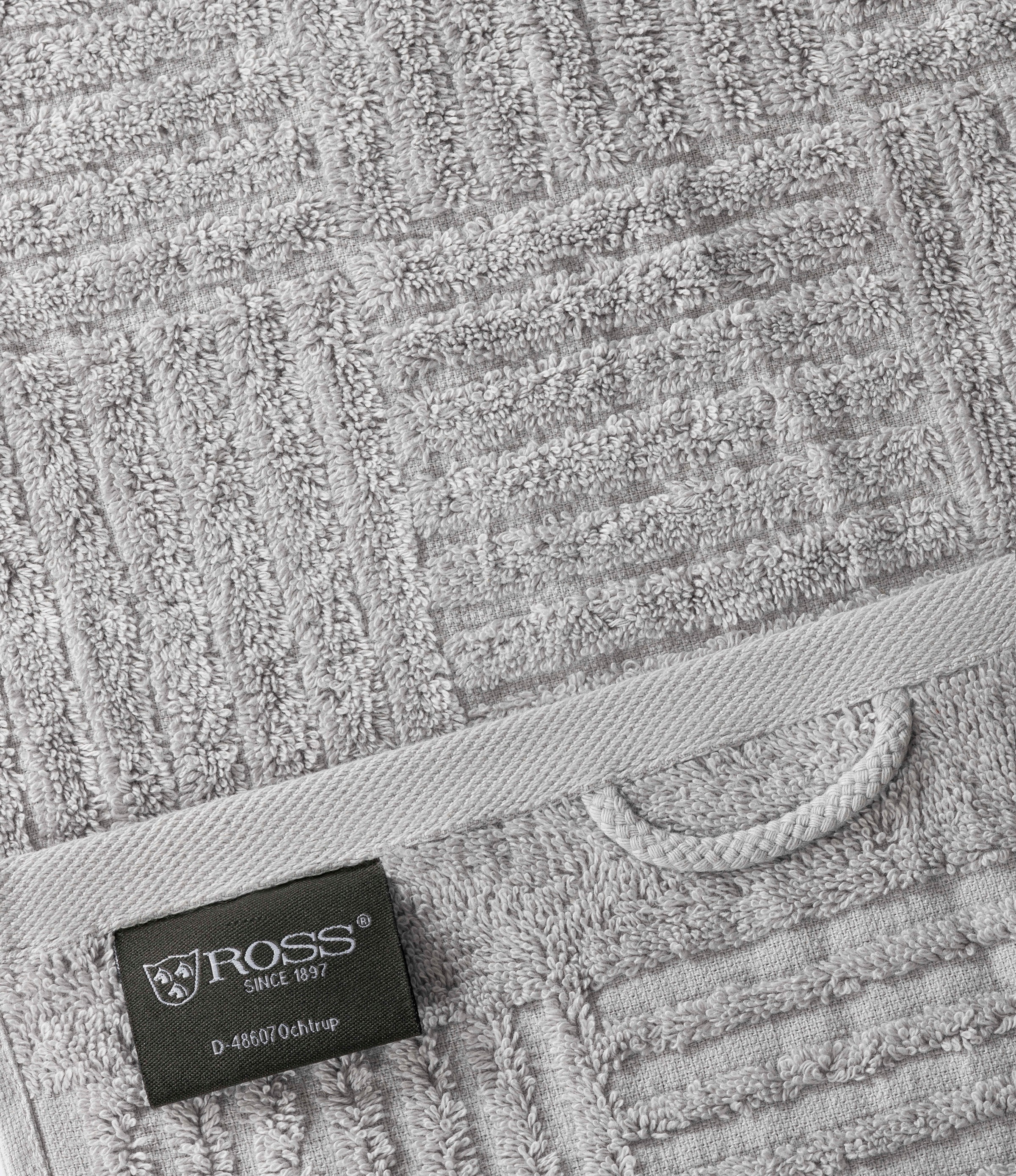 ROSS Gästehandtücher "CARRE" 100% Baumwolle, Rippenstruktur, große Farbausw günstig online kaufen