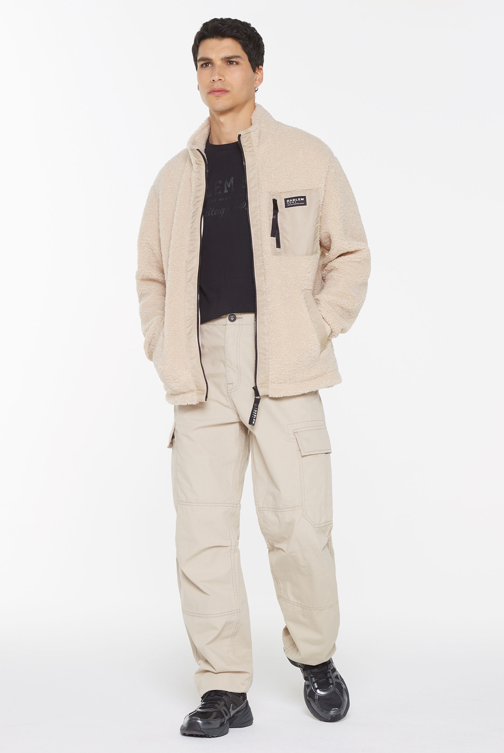 Harlem Soul Fleecejacke ohne Kapuze