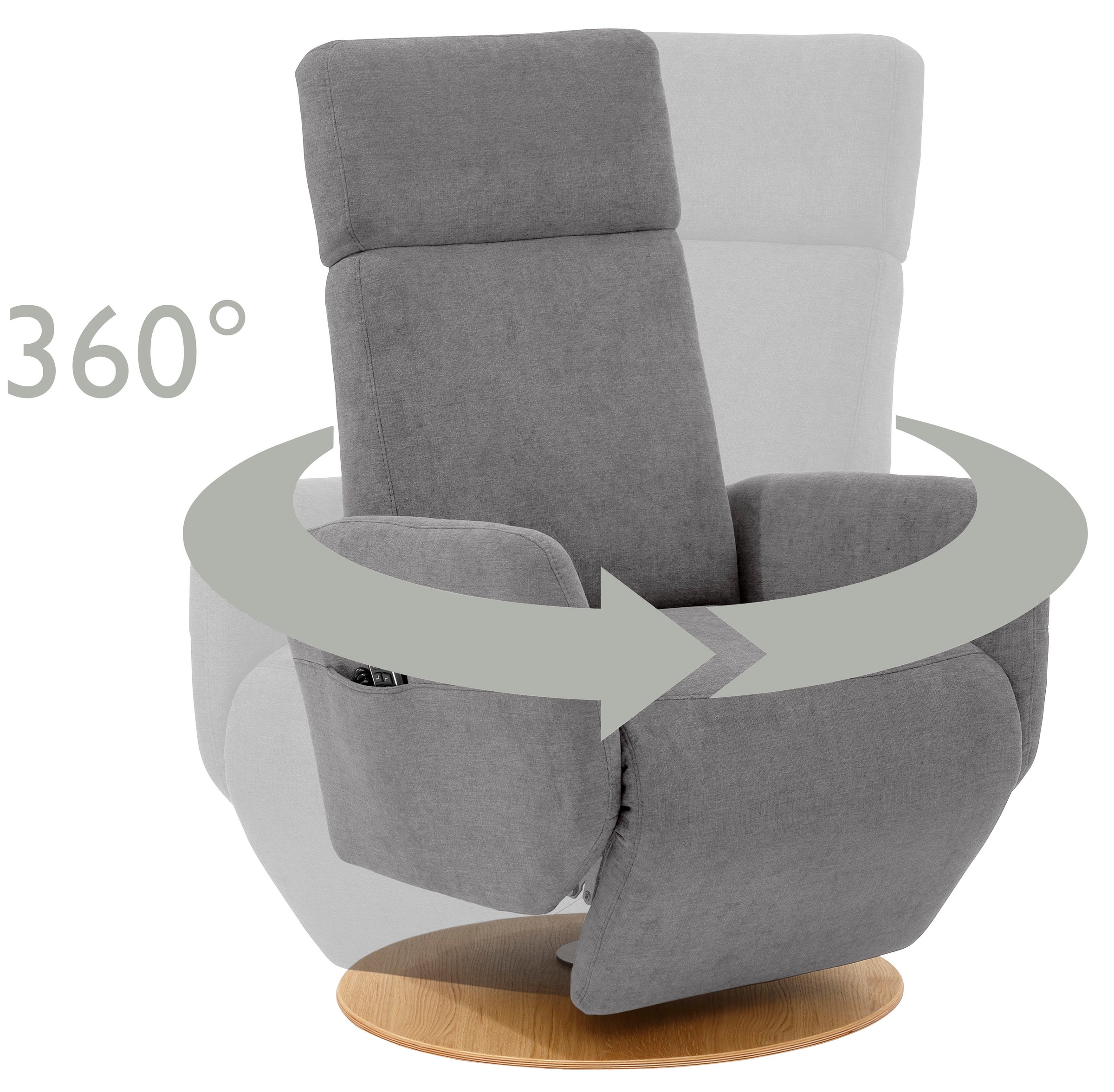 sit&more TV-Sessel »Kobra«, wahlweise mit 2 Motoren, 2 Motoren und Akku oder mit 2 Motoren