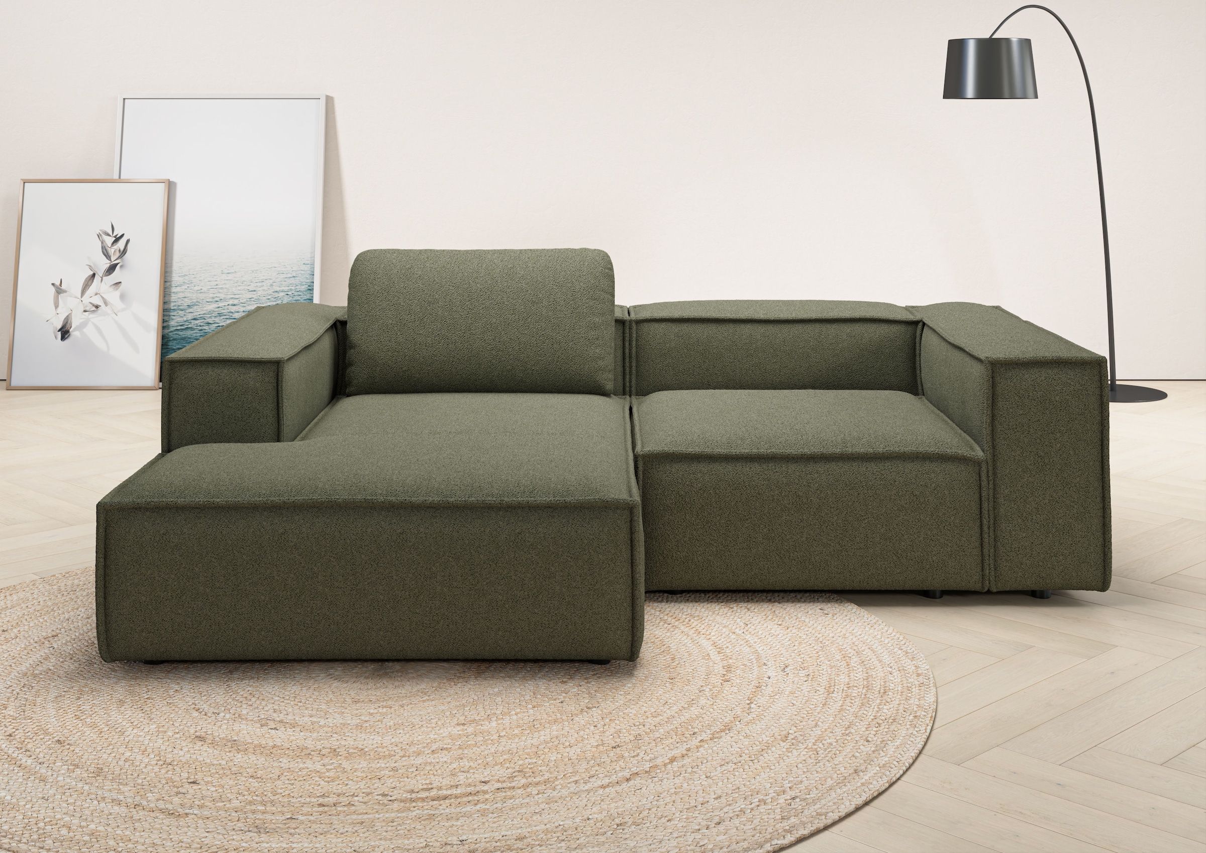 Places of Style Ecksofa "Watertown, kompakte L-Form, 246 cm breite für klei günstig online kaufen