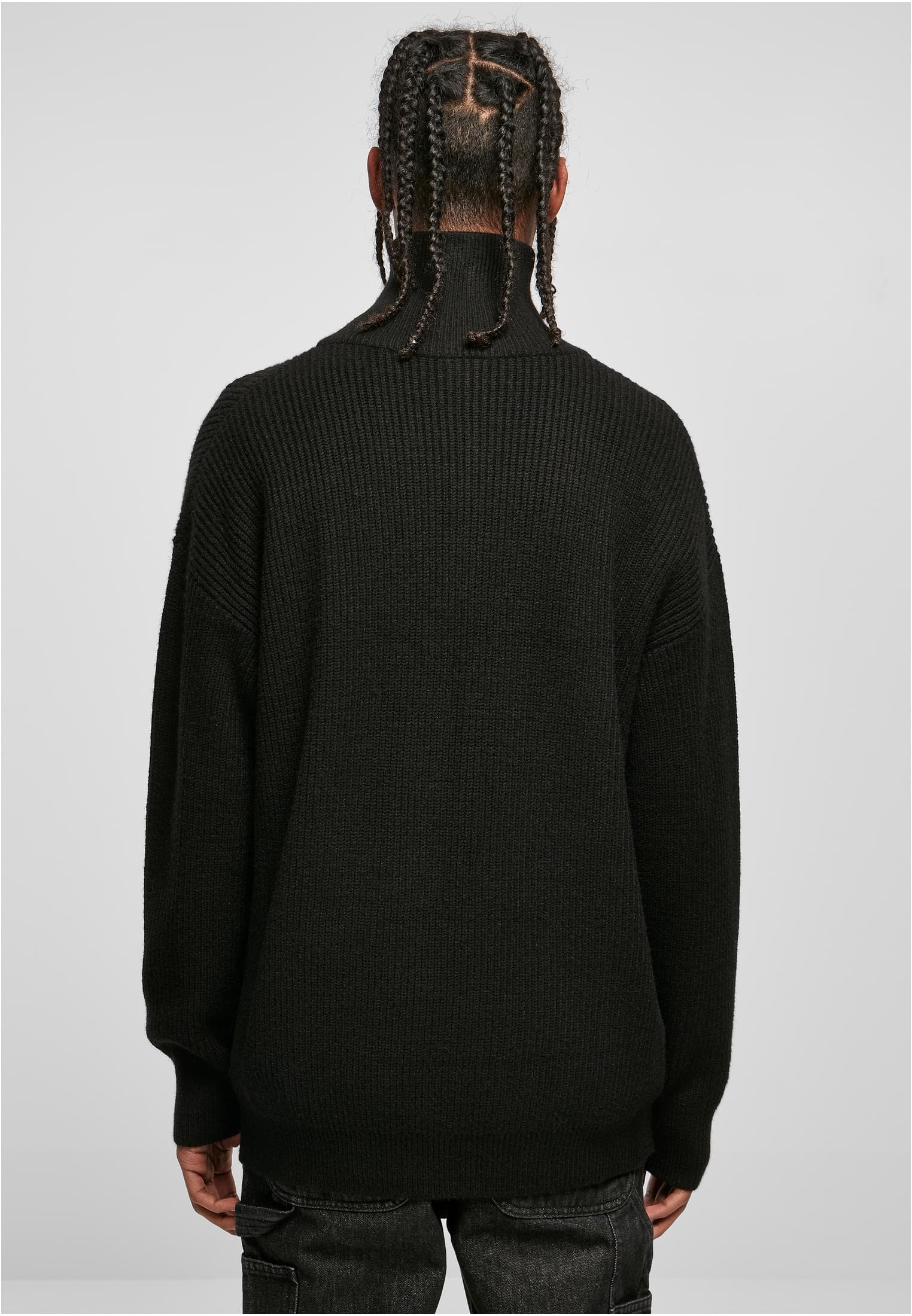 URBAN CLASSICS Sweater »Urban Classics Herren Oversized Knitted Troyer«, (1 tlg.)