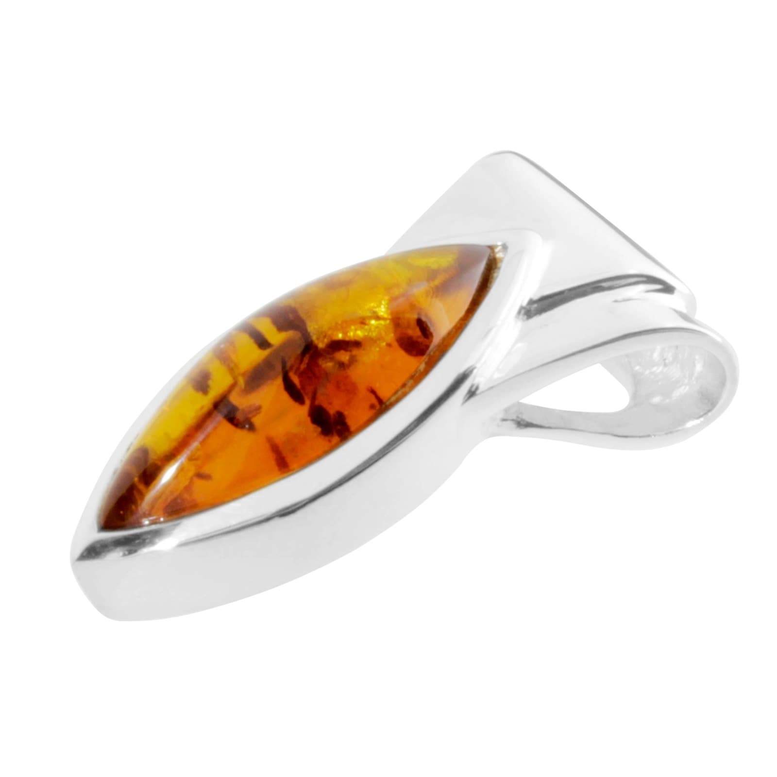 OSTSEE-SCHMUCK Kettenanhänger »- Gleiter-Rieke - Silber 925/000 - Bernstein«