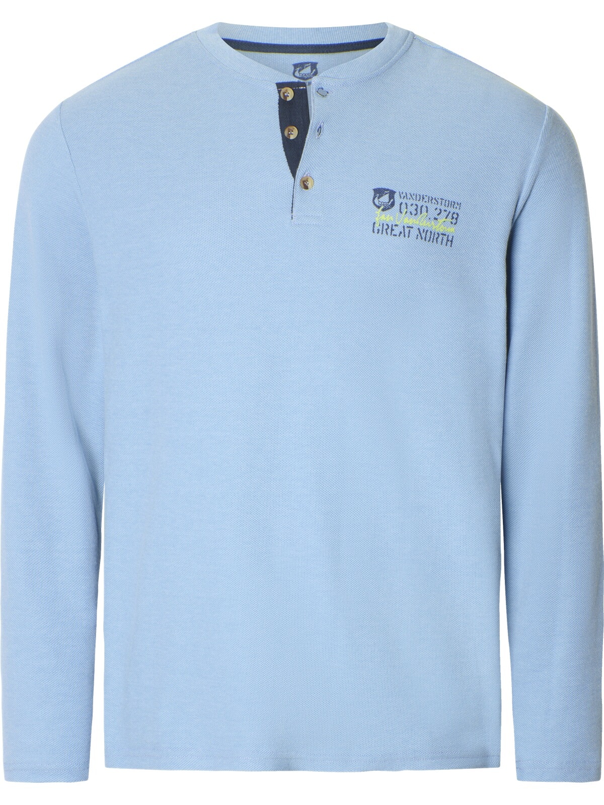 Jan Vanderstorm Langarm-Poloshirt »Langarmshirt IVOR«