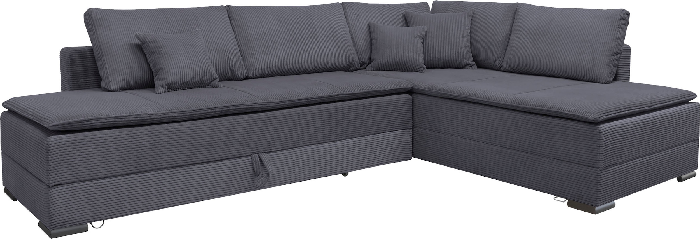 INOSIGN Ecksofa »Night & Day L-Form mit Dauer-Schlaffunktion, Cord-Bezug!«, inklusive Bettfunktion und Bettkasten
