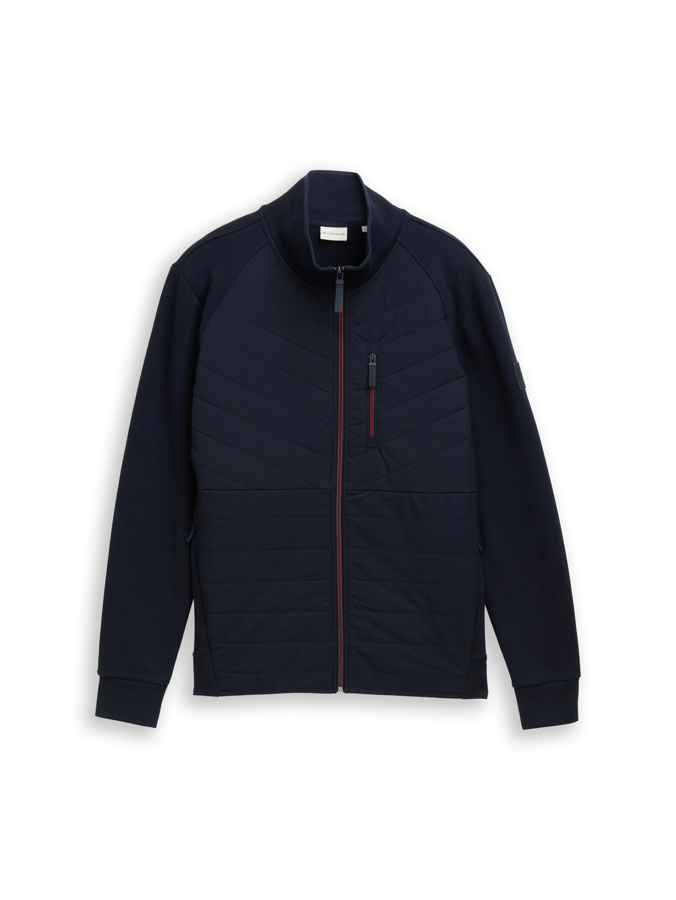 TOM TAILOR Sweatjacke, mit Logo Stickerei