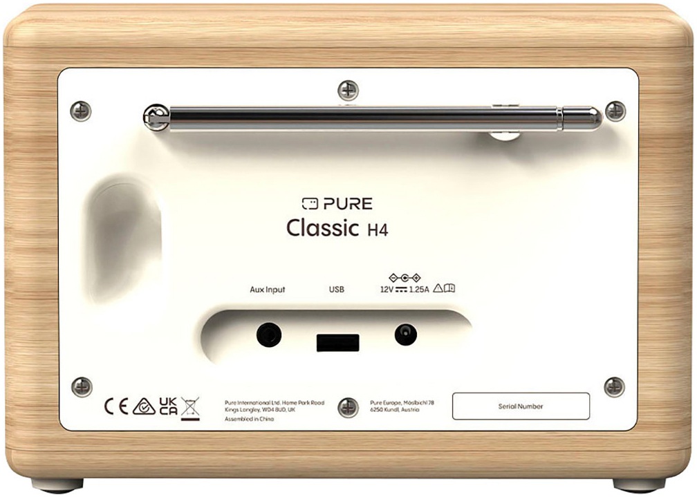 Pure Digitalradio (DAB+) »Classic H4«, (Bluetooth Digitalradio (DAB+)-FM-Tuner-UKW mit RDS 10 W)