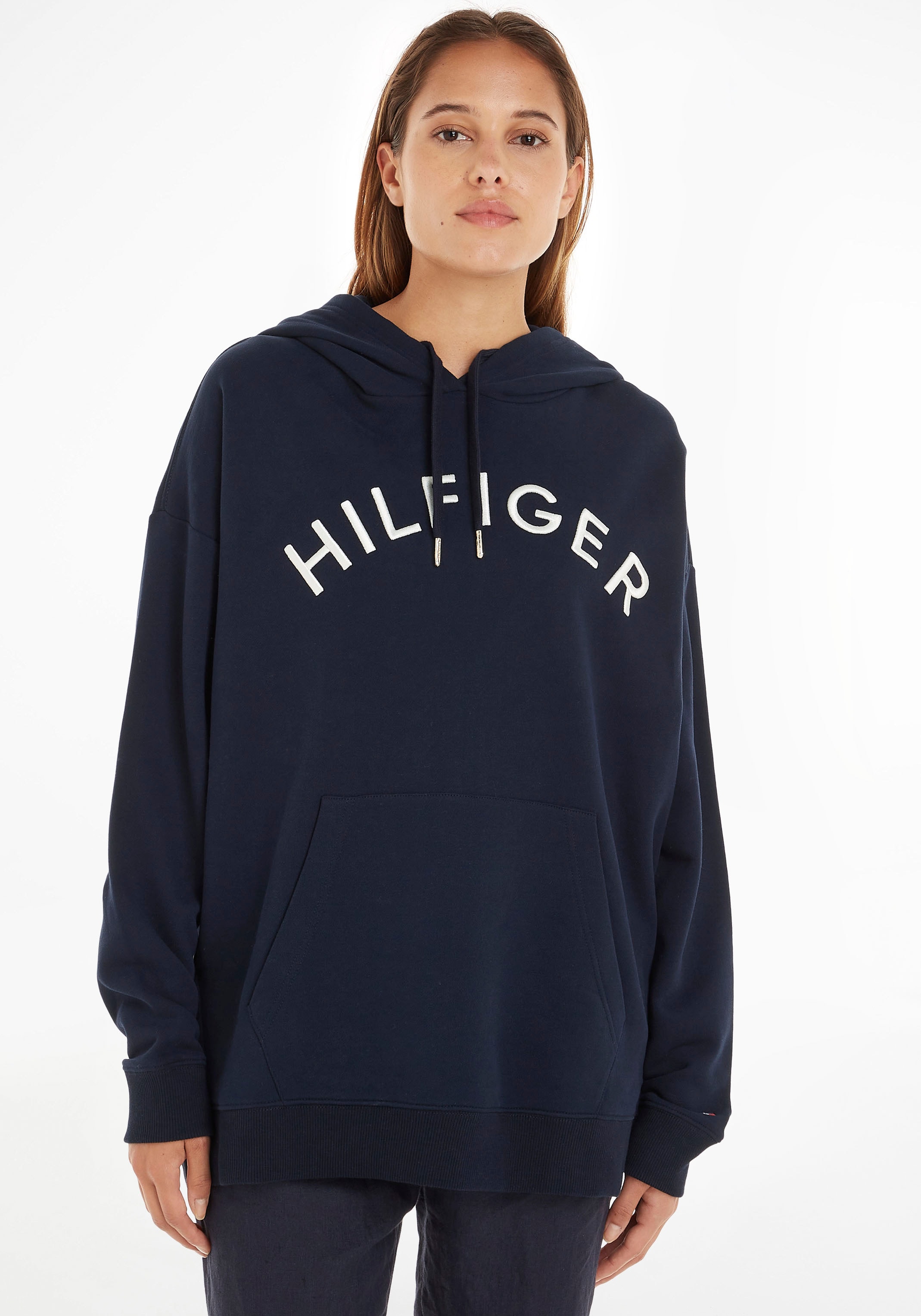 Tommy Hilfiger Kapuzensweatshirt »RLX HILFIGER EMB BAUR | mit HOODIE«, bestellen online TH-Stickereien VARSITY